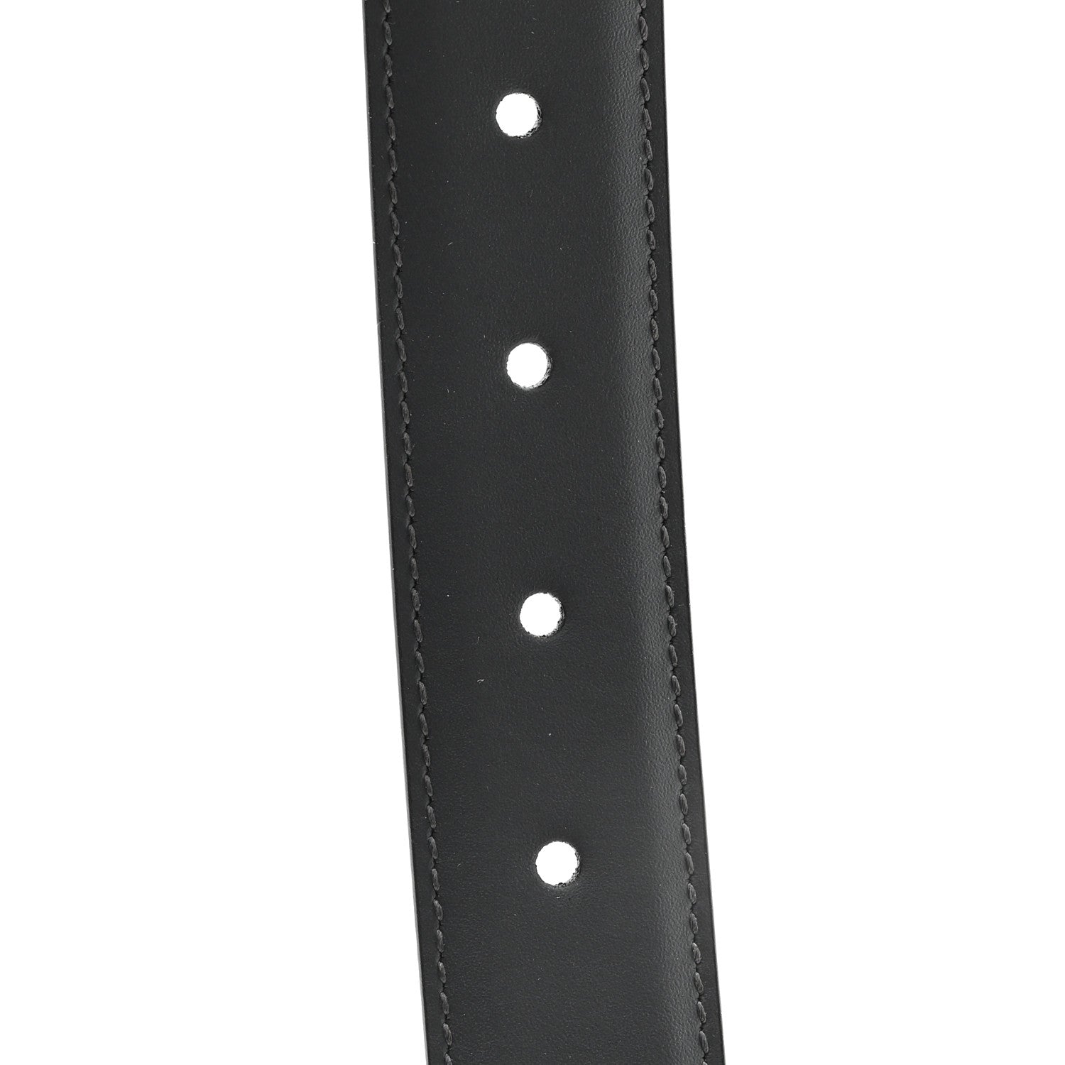 Selleria Calfskin GG Supreme Monogram Reversible 30mm Belt 95 38 Graphite Grey Black