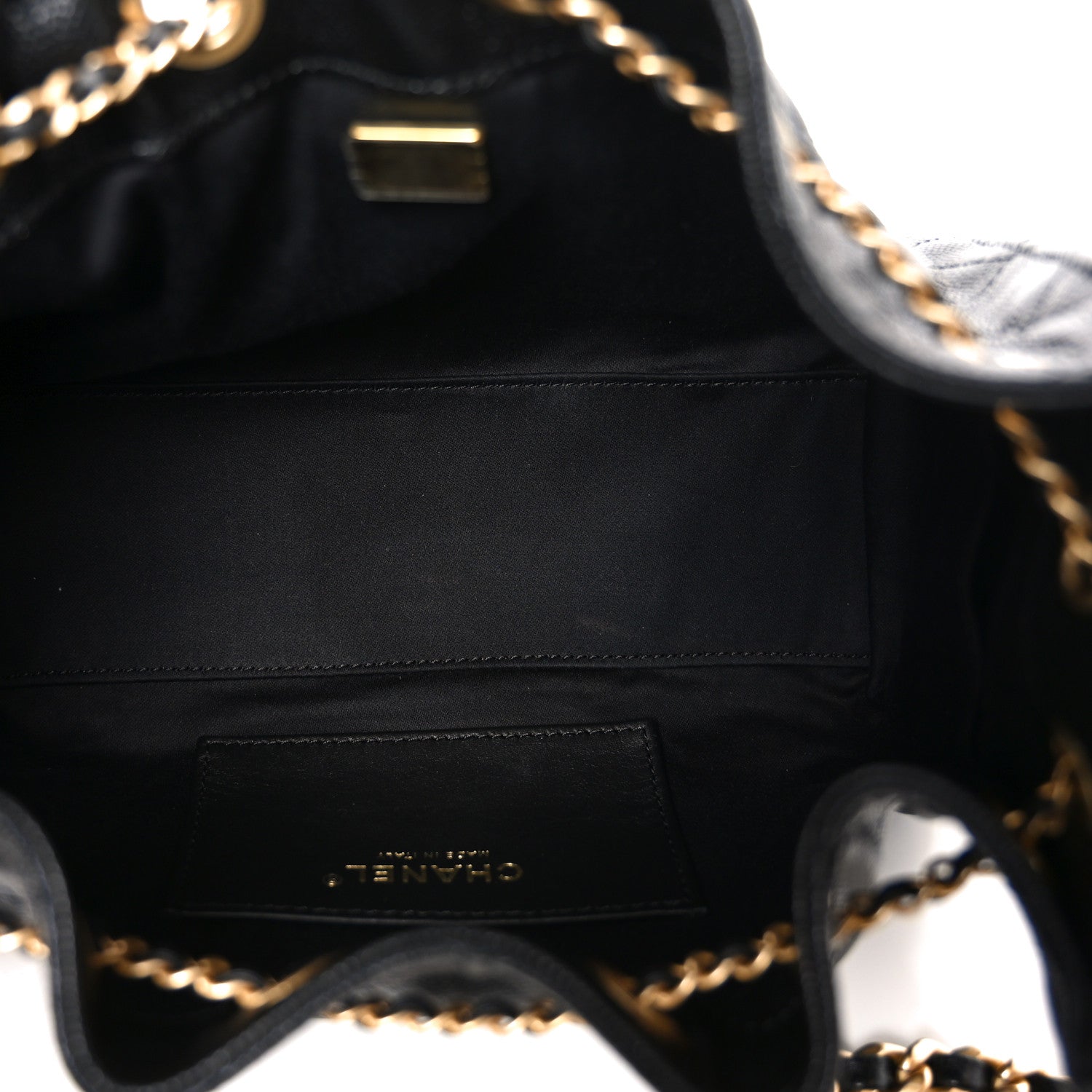 Caviar Quilted Mini Chanel 25 Handbag Black
