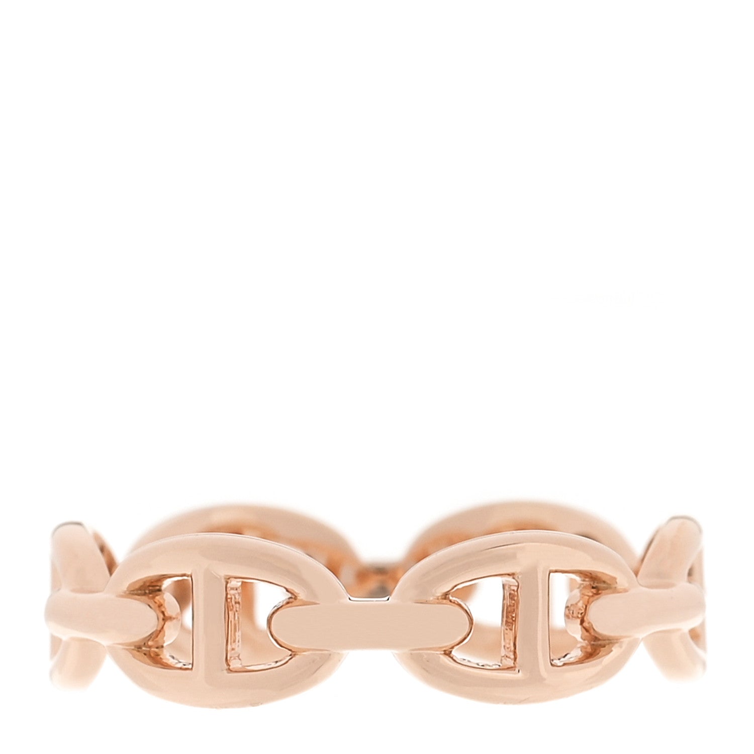 18K Rose Gold PM Chaine d'Ancre Enchainee Ring 58 8.5