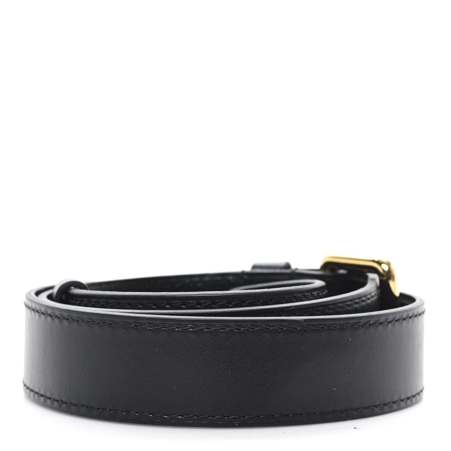 Calfskin Adjustable Odeon Shoulder Strap Black