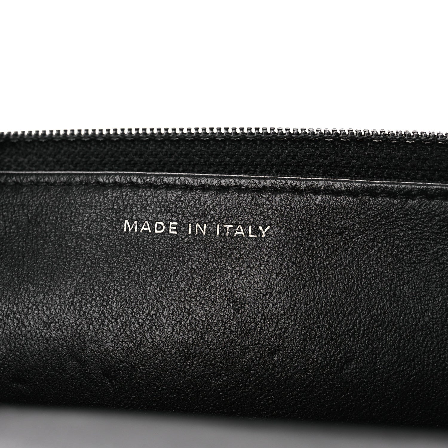 Lambskin Quilted Wallet On Chain WOC Black