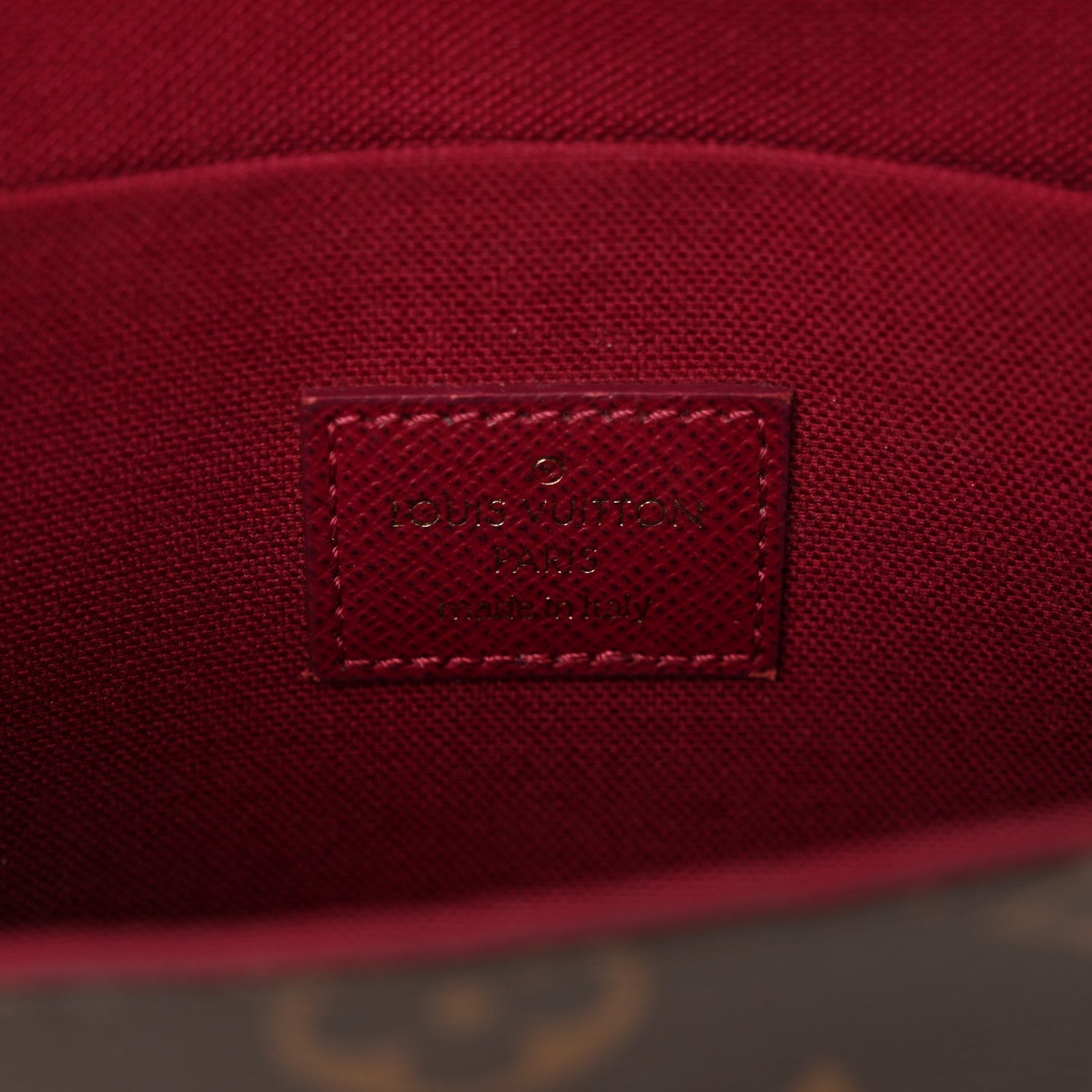 Monogram Pochette Felicie Chain Wallet Fuchsia