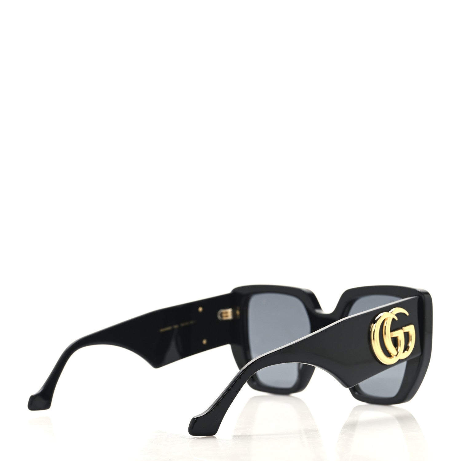 Acetate Square Frame Sunglasses GG0956S Black