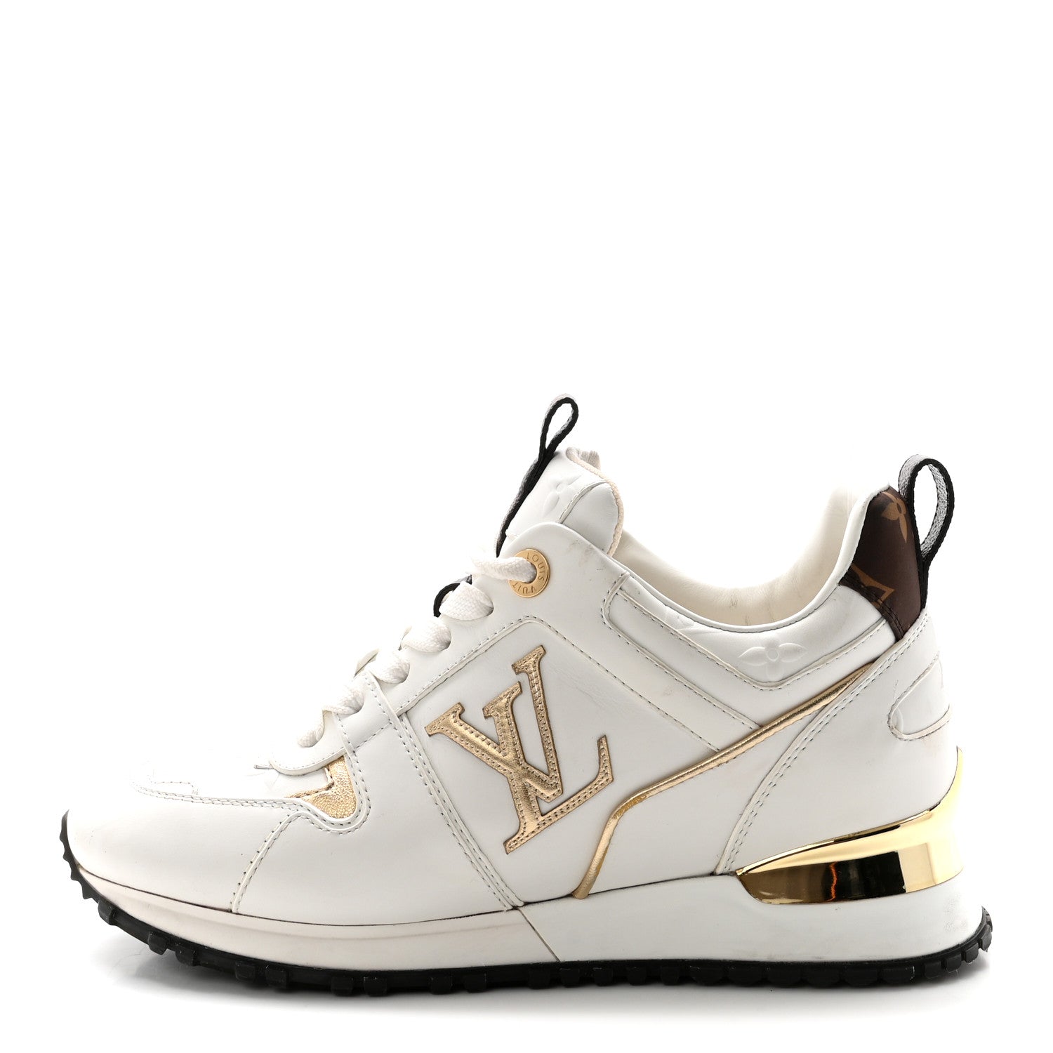 Calfskin Run Away Sneakers 35 White