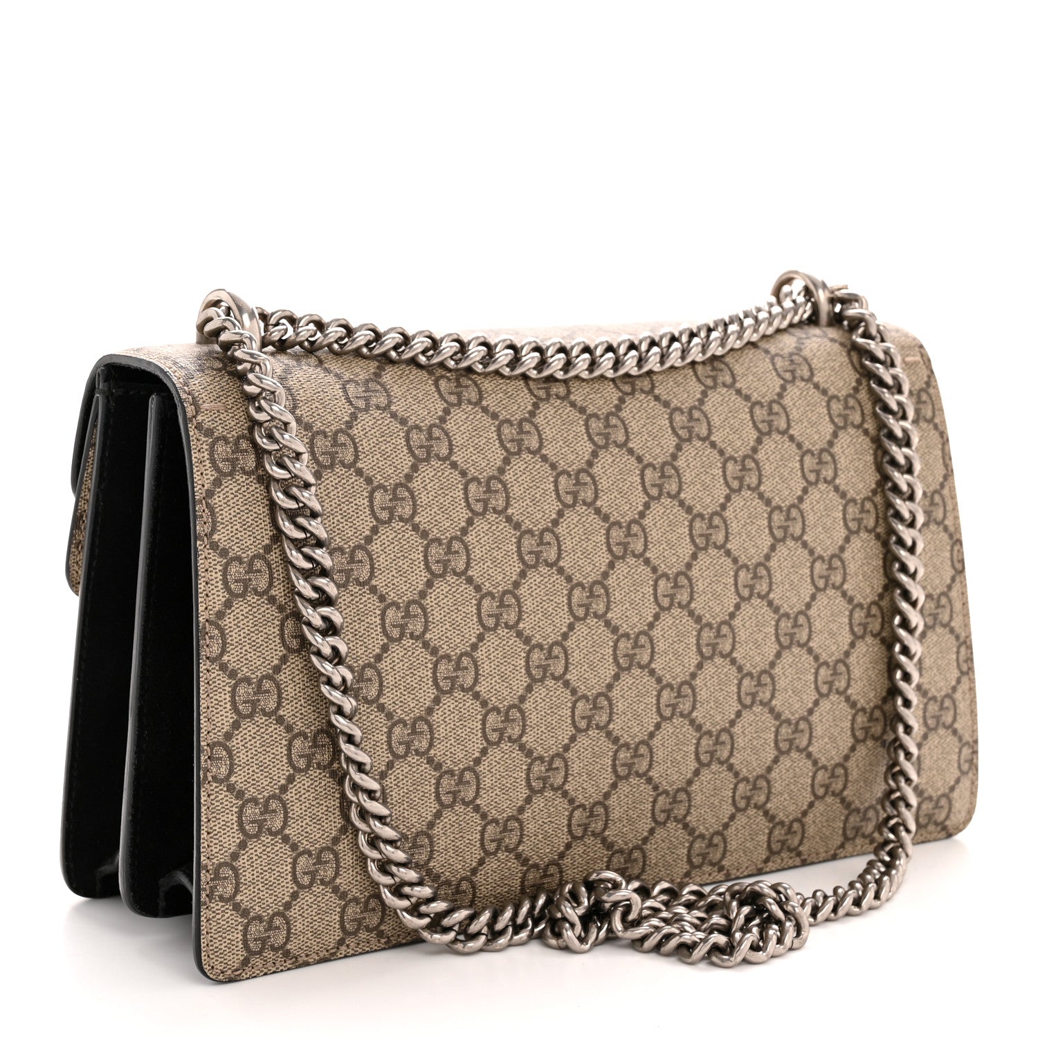 GG Supreme Monogram Small Dionysus Shoulder Bag Black