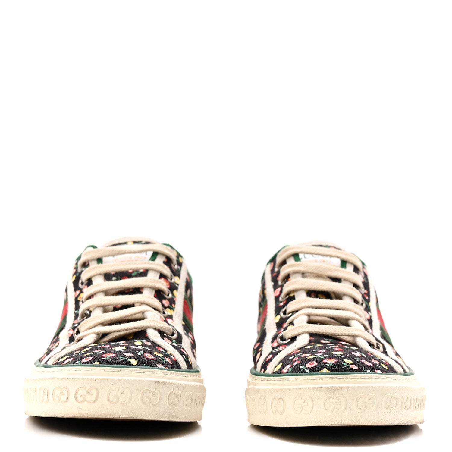 X LIBERTY OF LONDON Canvas Web Holly Print Womens 1977 Tennis Sneakers 38.5 Black Peach Mystic White