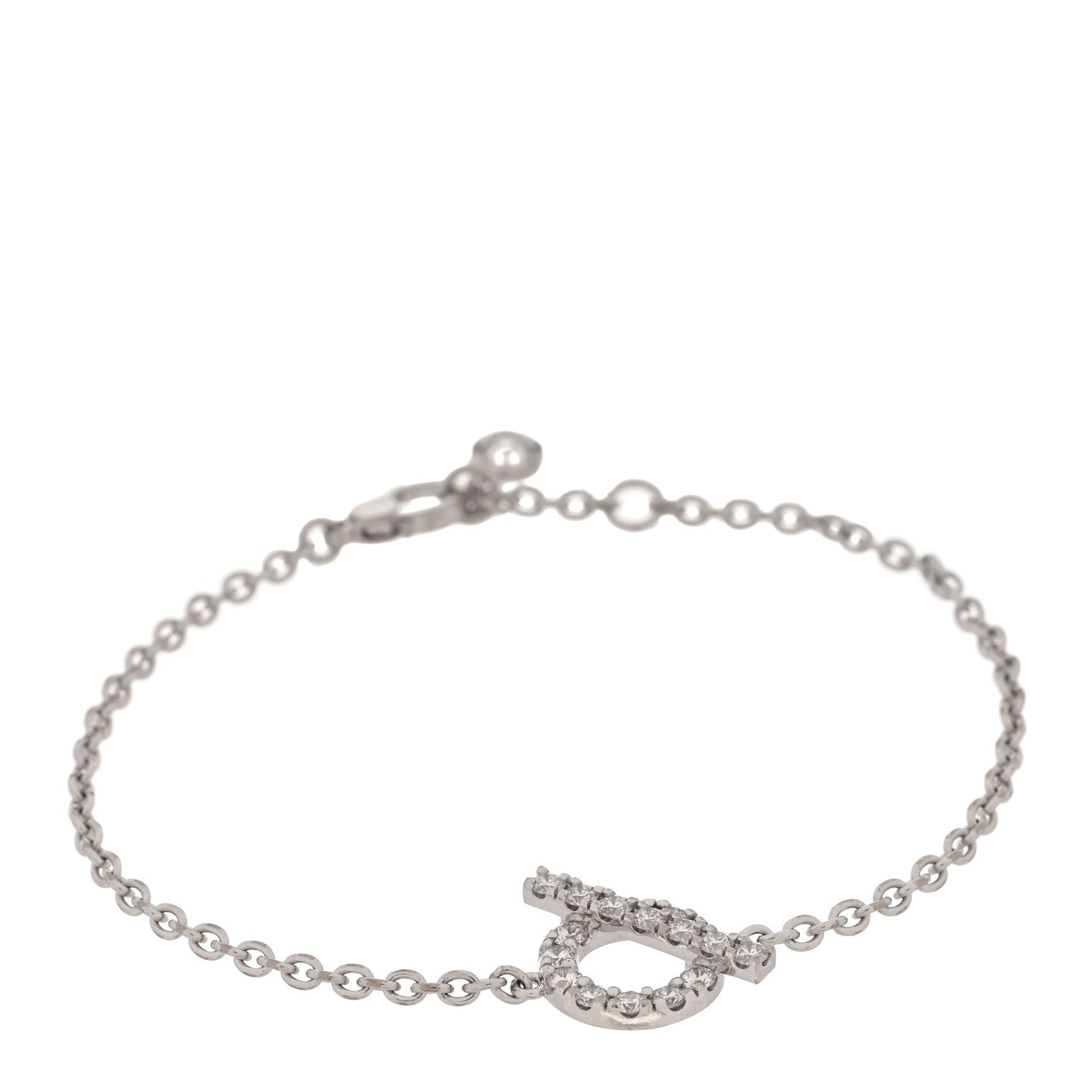 18K White Gold Diamond Finesse Bracelet XS