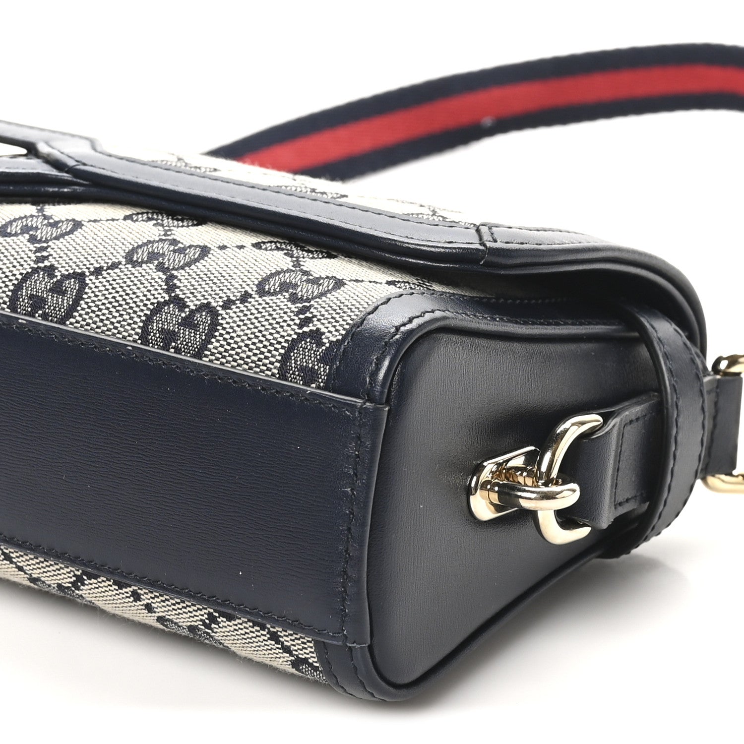GG Monogram Small Luce Shoulder Bag Beige Blue