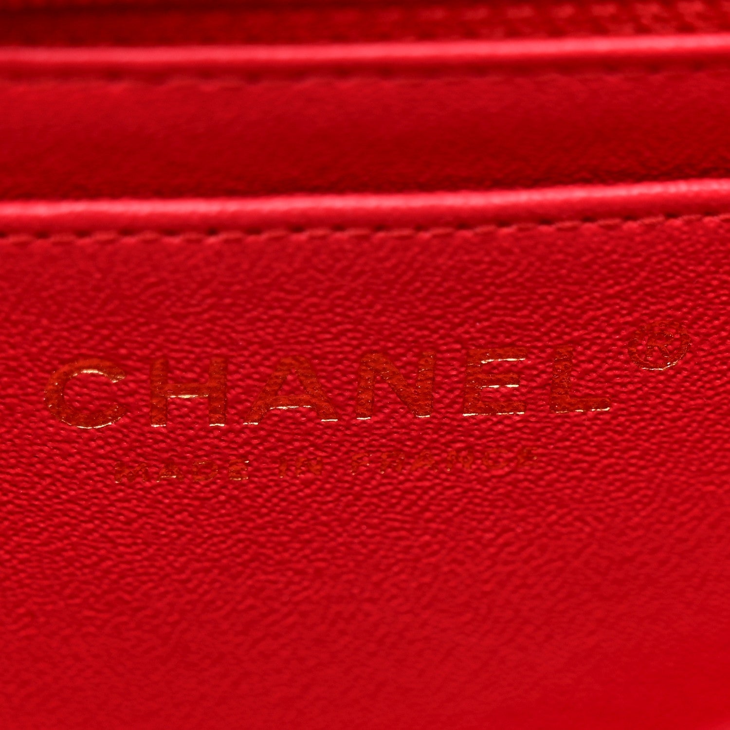 Lambskin Quilted Mini Rectangular Flap Red