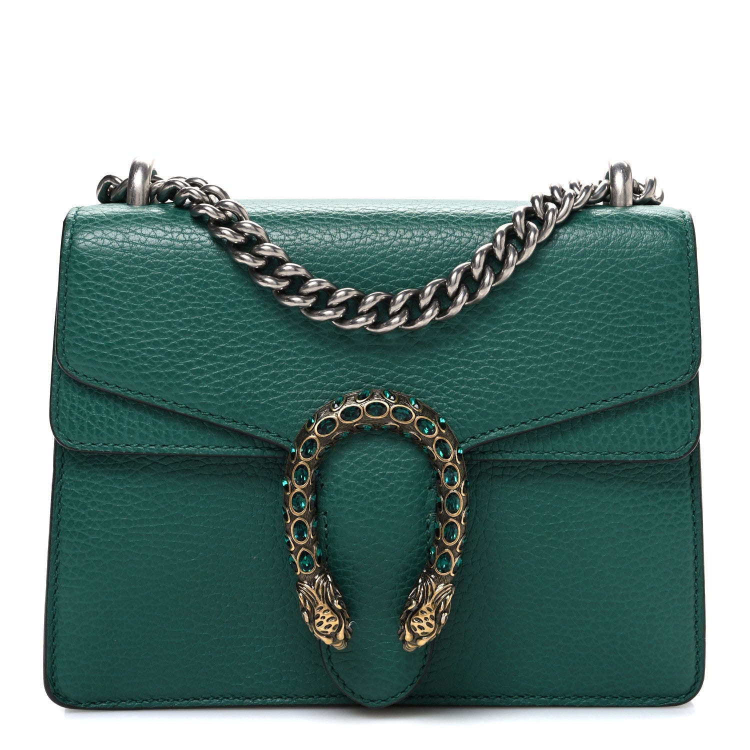 Calfskin Mini Dionysus Shoulder Bag Emerald