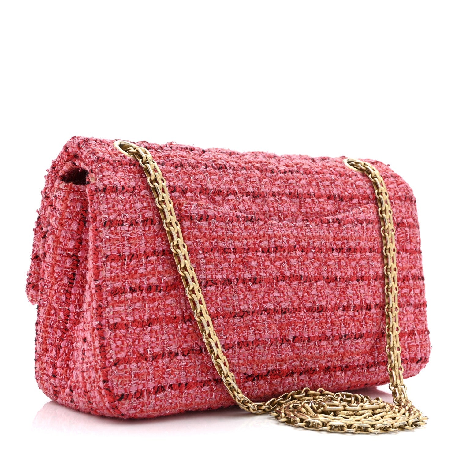 Tweed Quilted 2.55 Reissue 225 Flap  Red Pink Multicolor