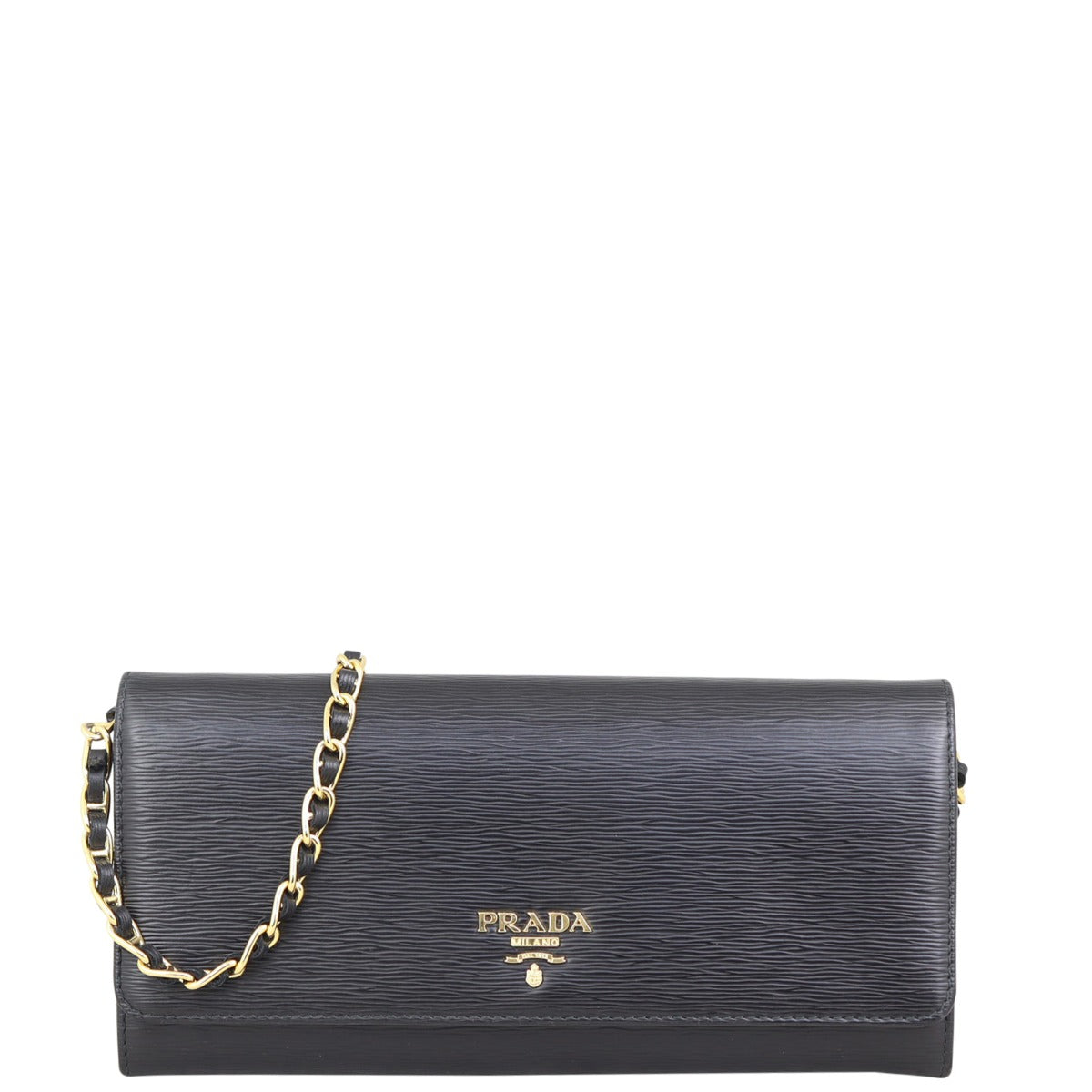 Prada Vitello Move Metal Wallet on Chain
