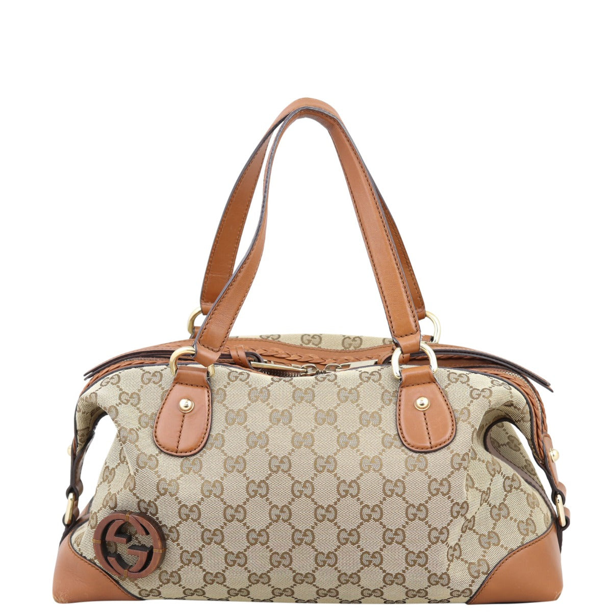 Gucci GG Canvas Brick Lane Convertible Boston