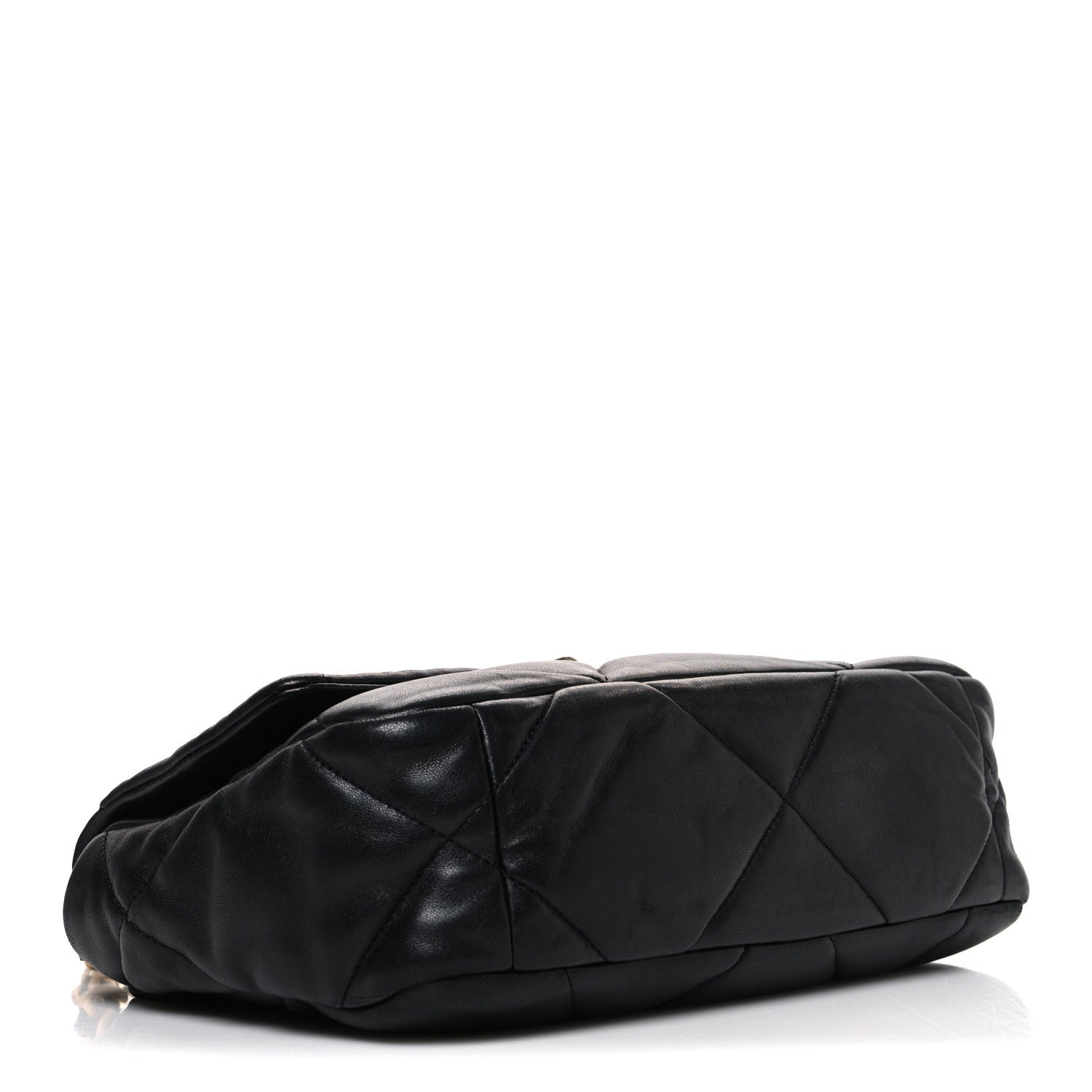 Lambskin Quilted Medium Chanel 19 Flap Black