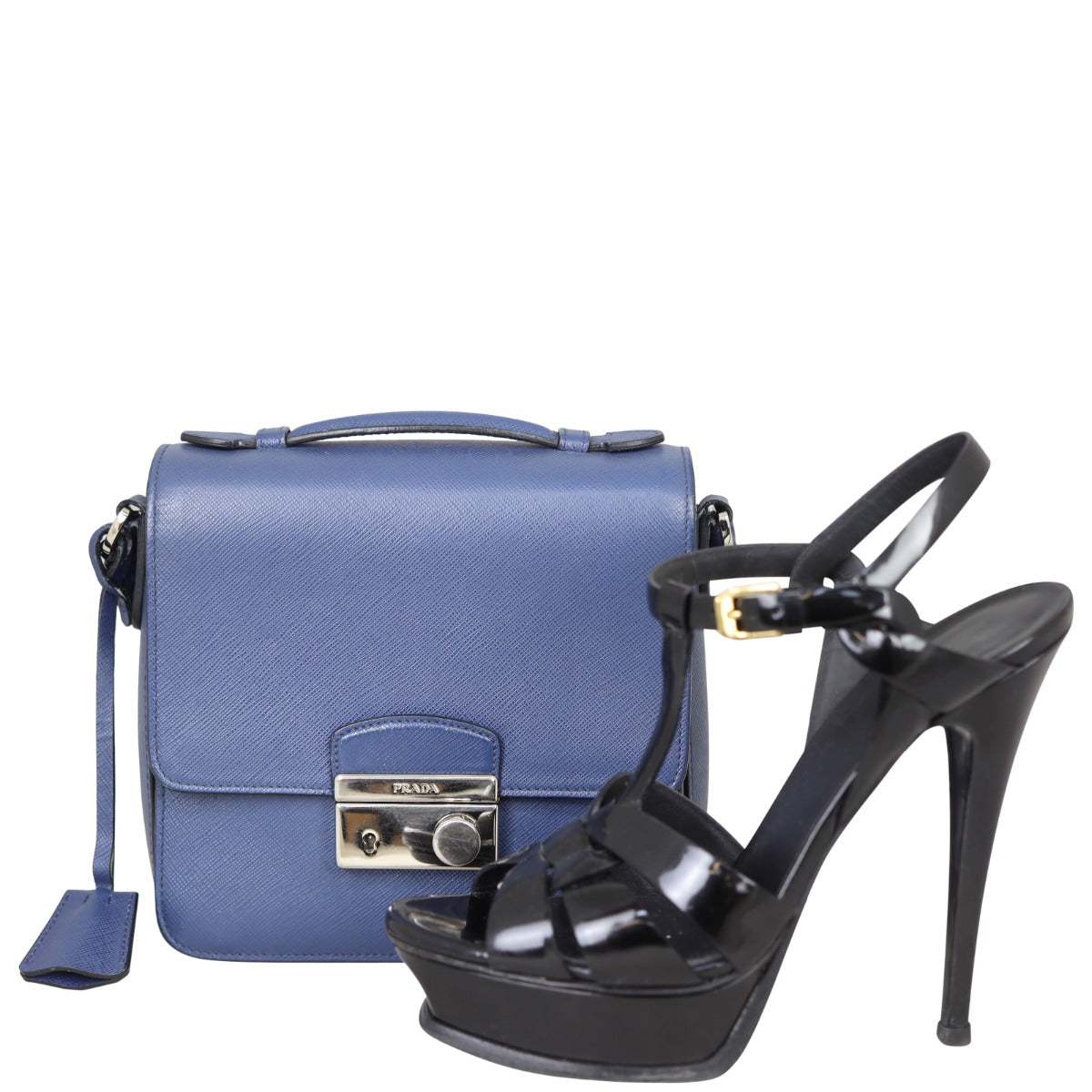 Prada Saffiano Lux Sound Crossbody Bag