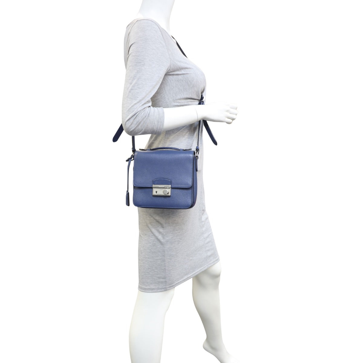 Prada Saffiano Lux Sound Crossbody Bag