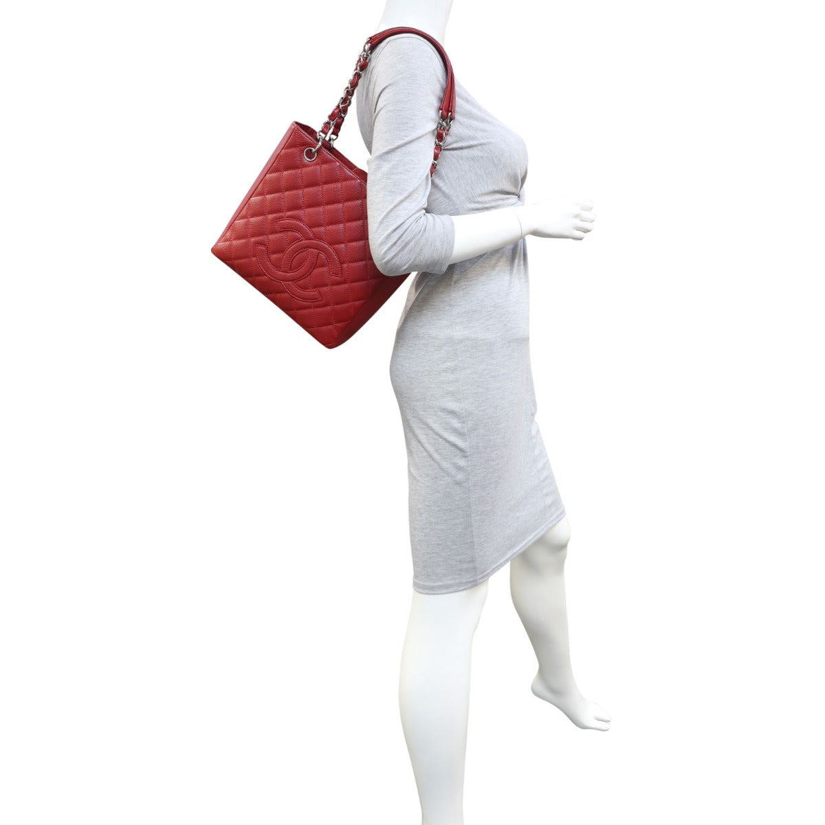 Chanel Petite Shopping Tote | Red