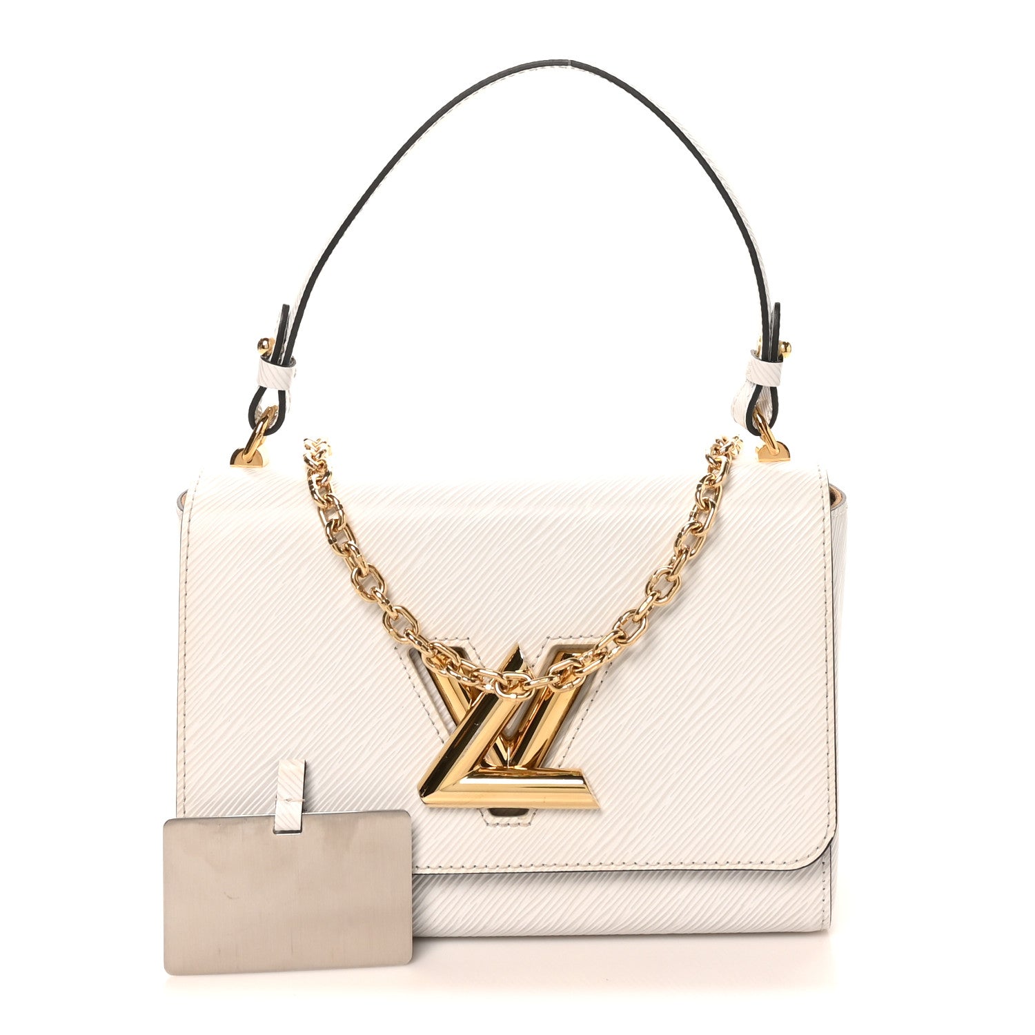 Epi Twist Shoulder Bag MM White