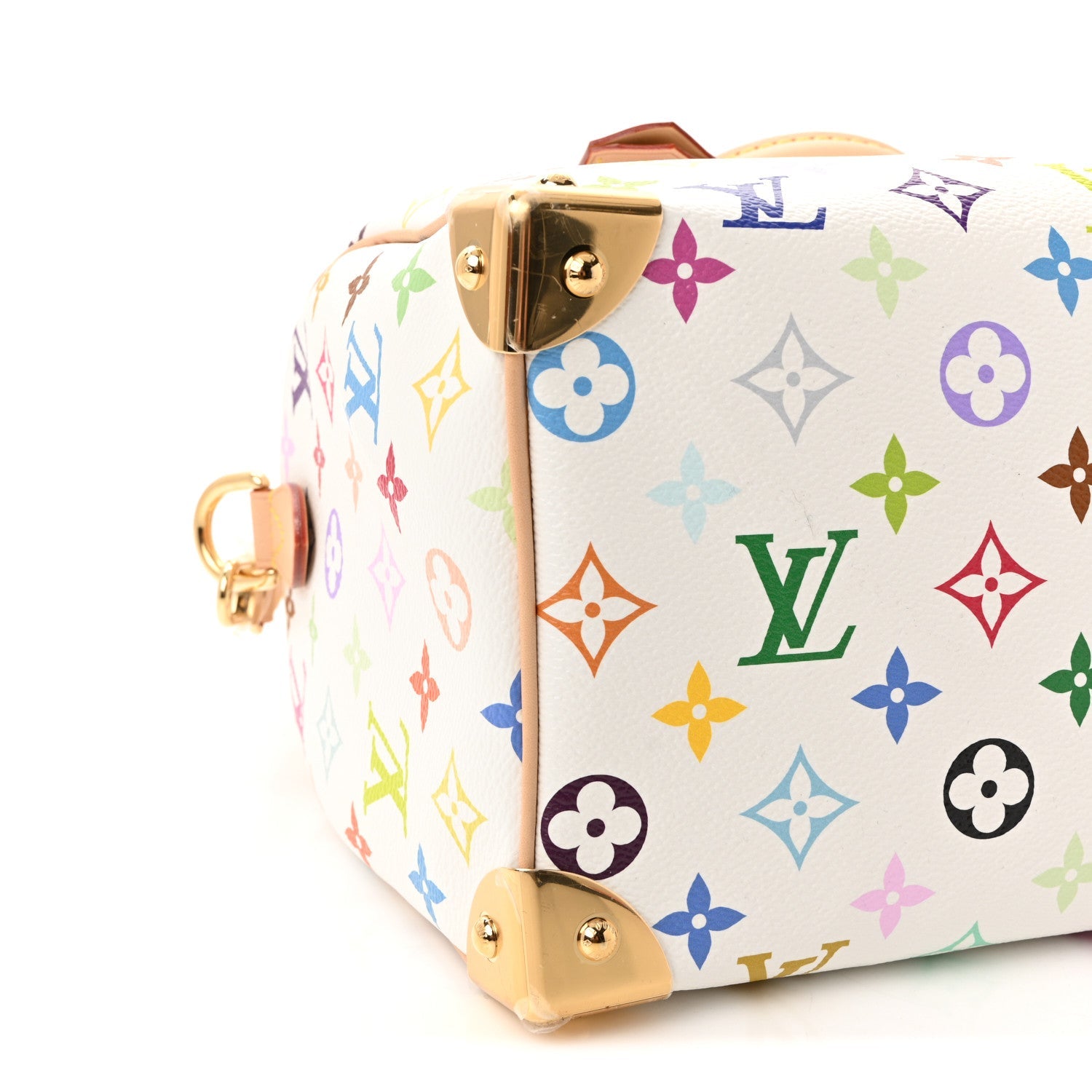 LV X TM Monogram Multicolor Speedy Bandouliere 25 White