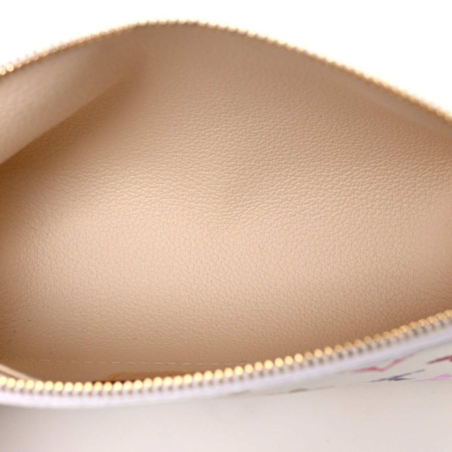 LV x TM Monogram Multicolor Cosmetic Pouch PM White
