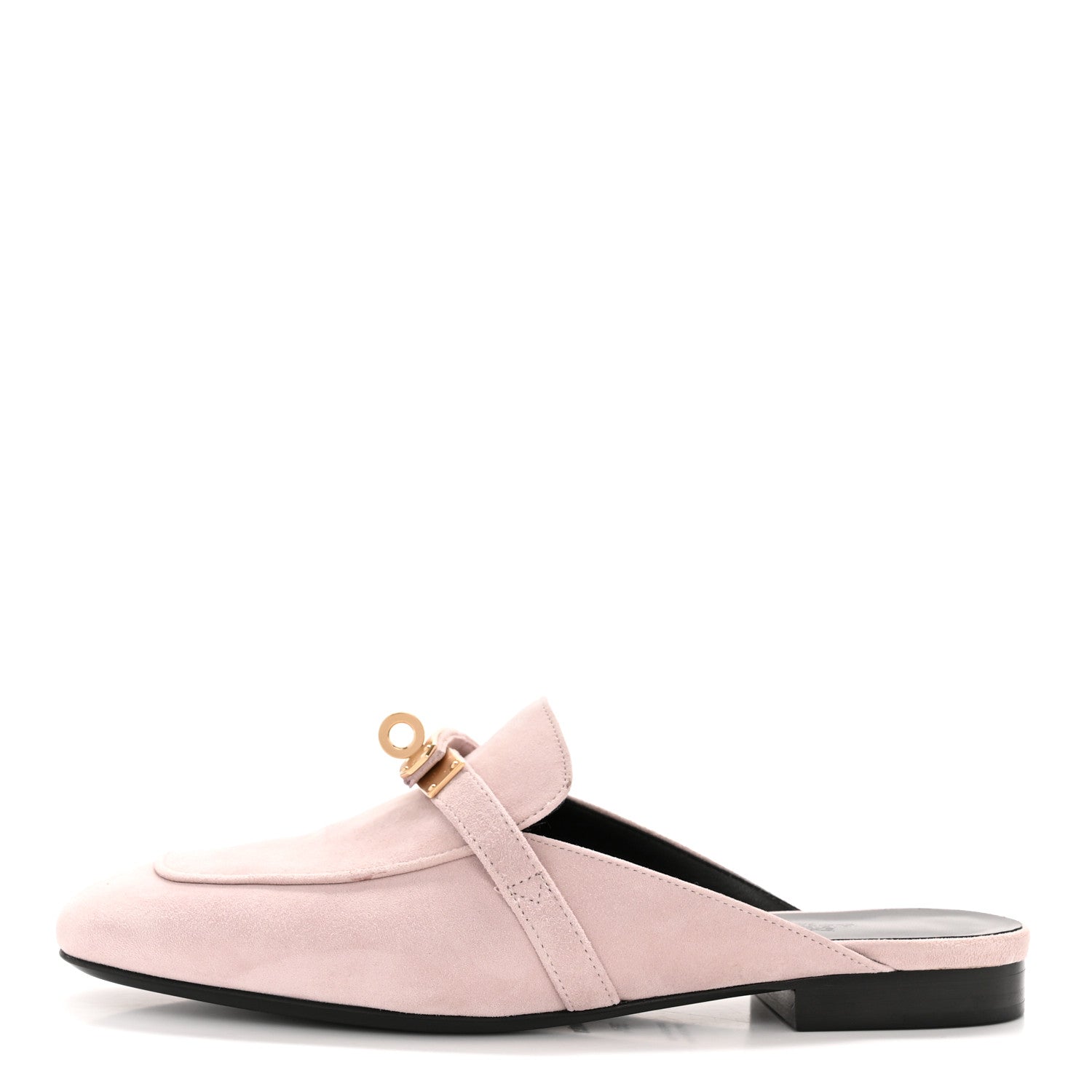 Suede Goatskin Oz Mules 35.5 Rose Porcelaine