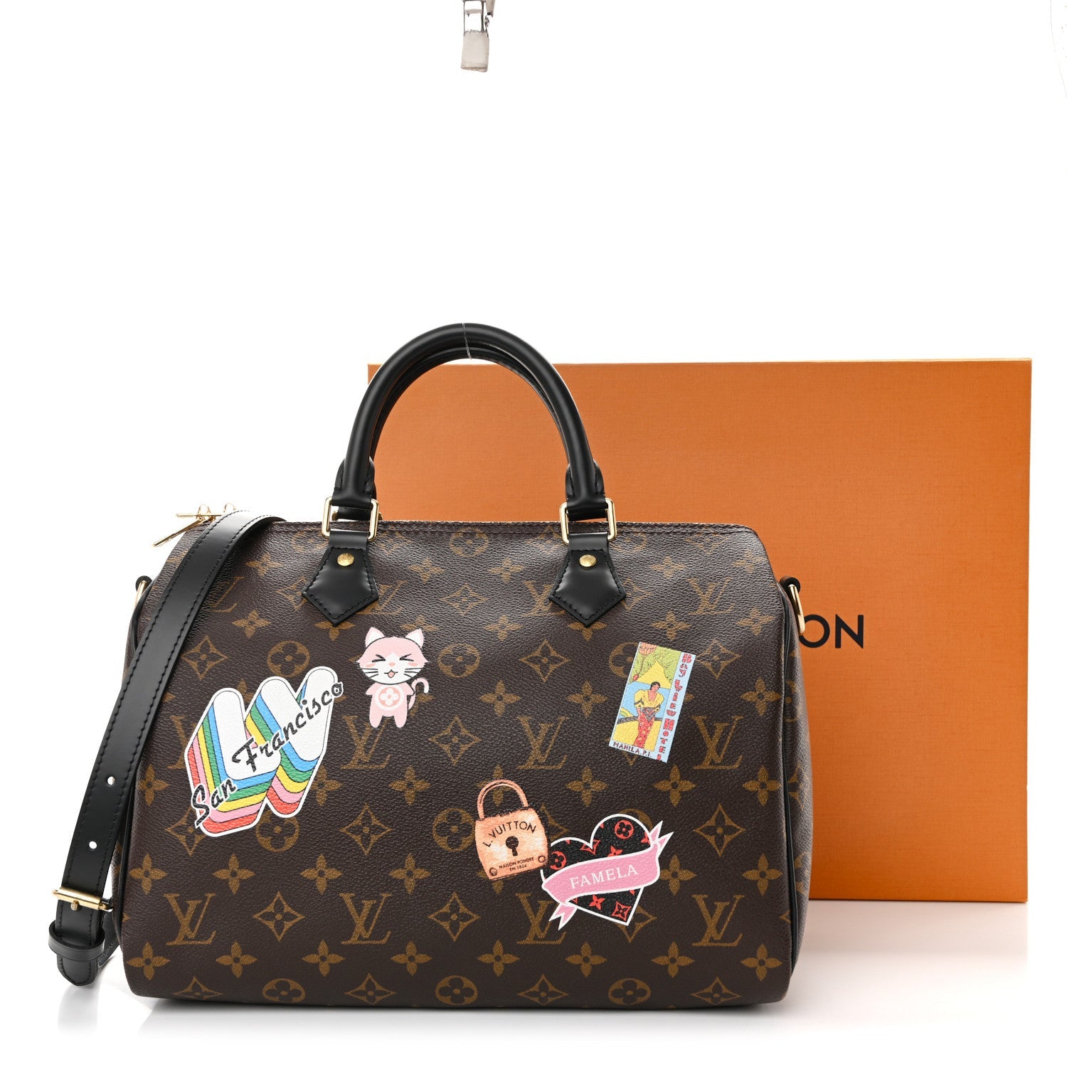 Monogram My World Tour Speedy Bandouliere 30 Black