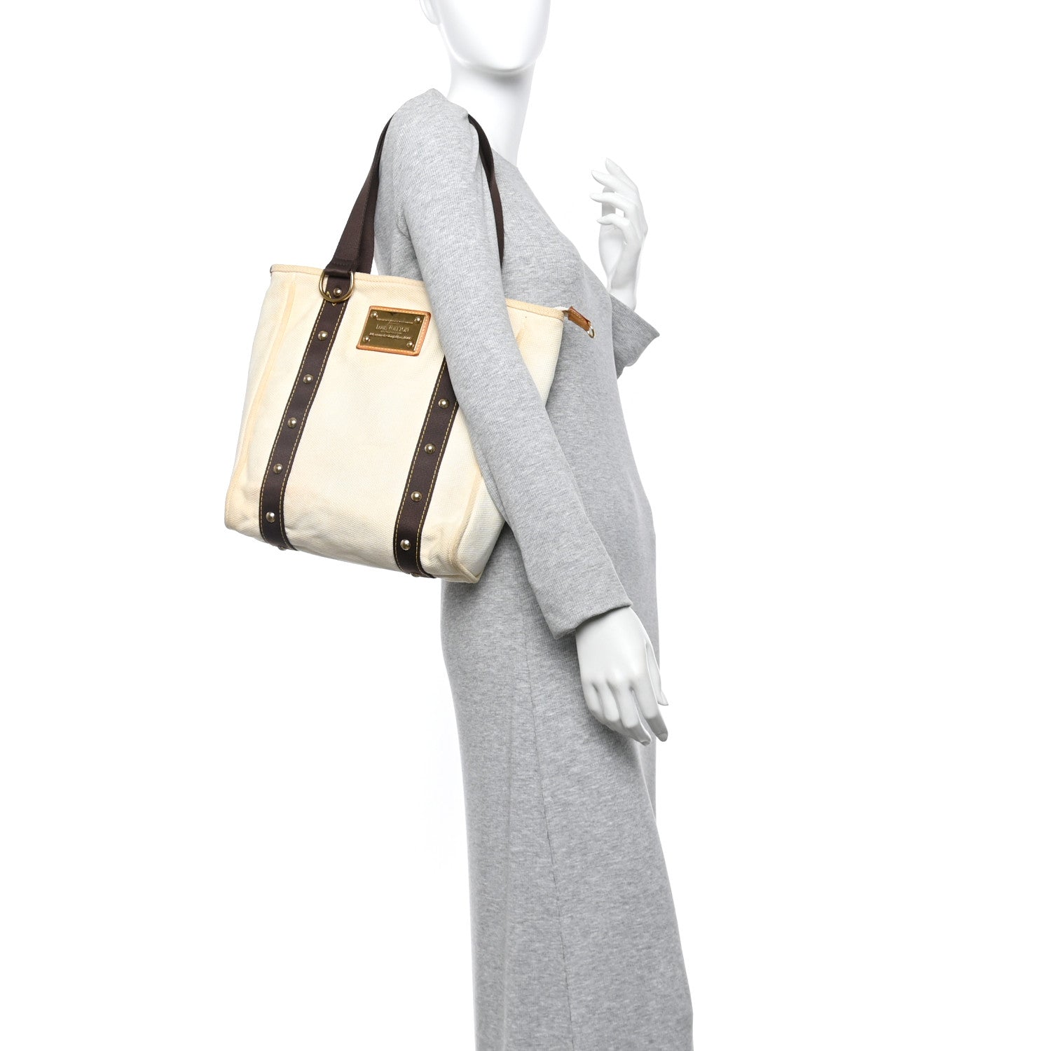 Toile Antigua Cabas MM Tote White