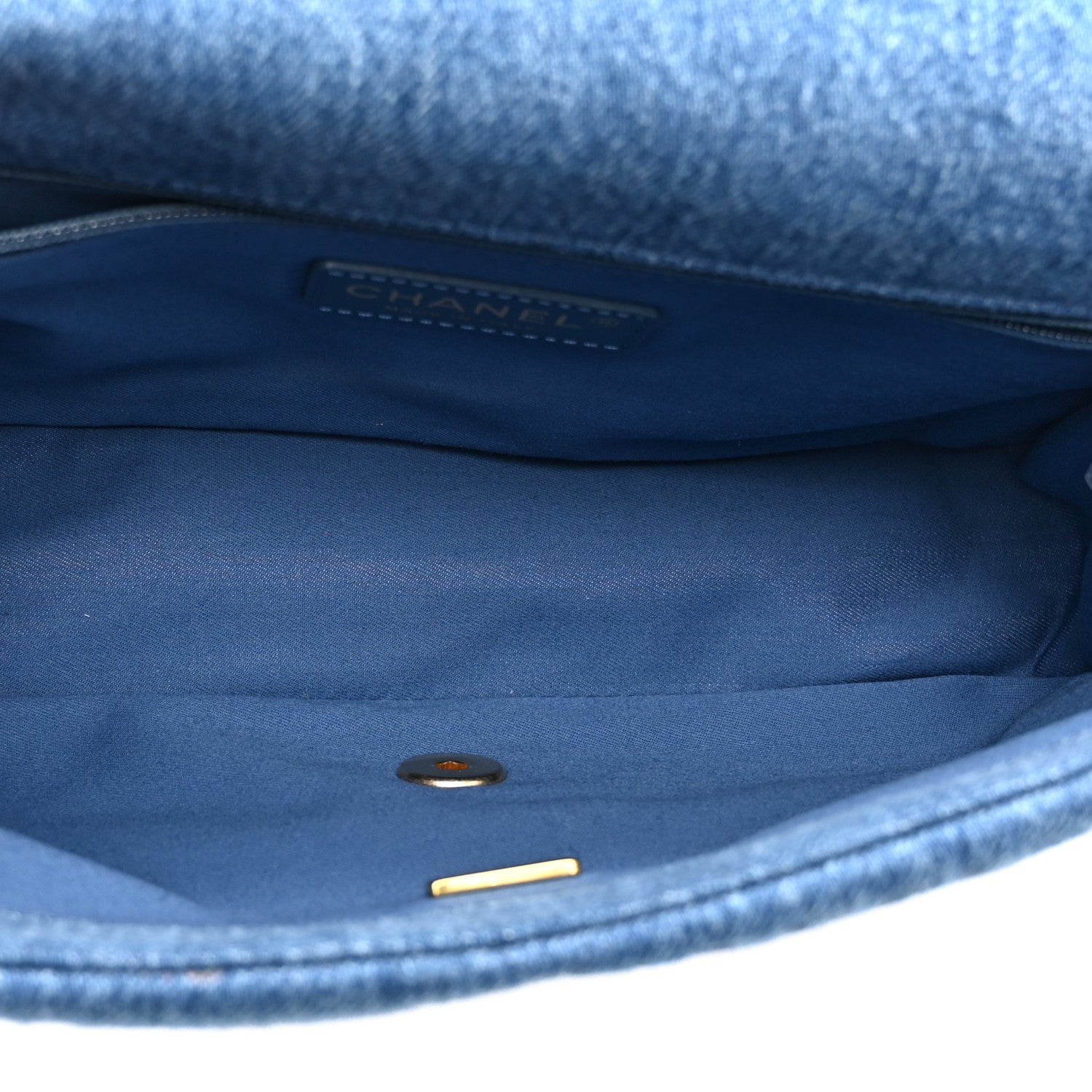 Denim Quilted Denim Large Mood Flap Blue Multicolor