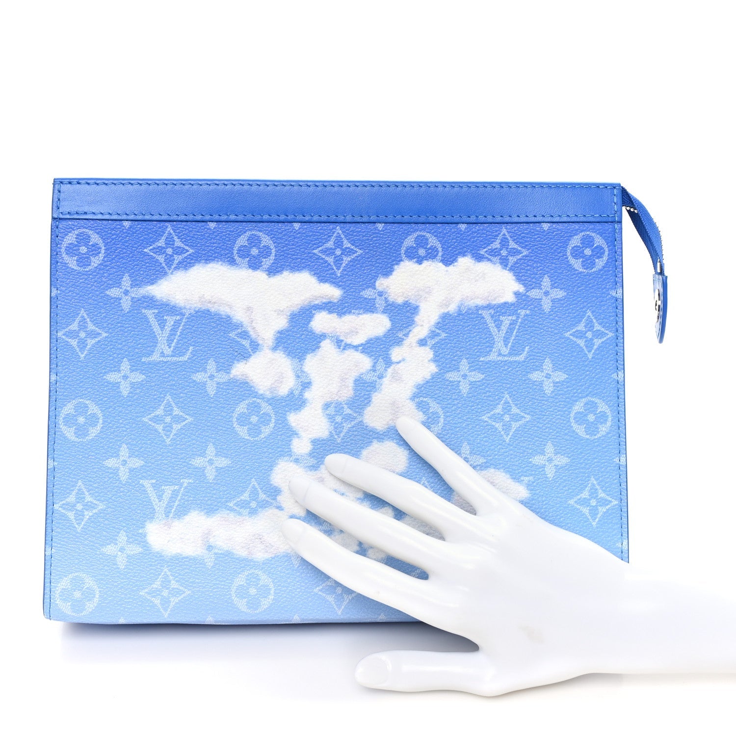 Monogram Clouds Pochette Voyage MM A4 Blue