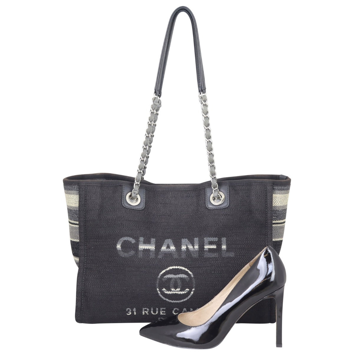 Chanel Deauville Small Tote | Black