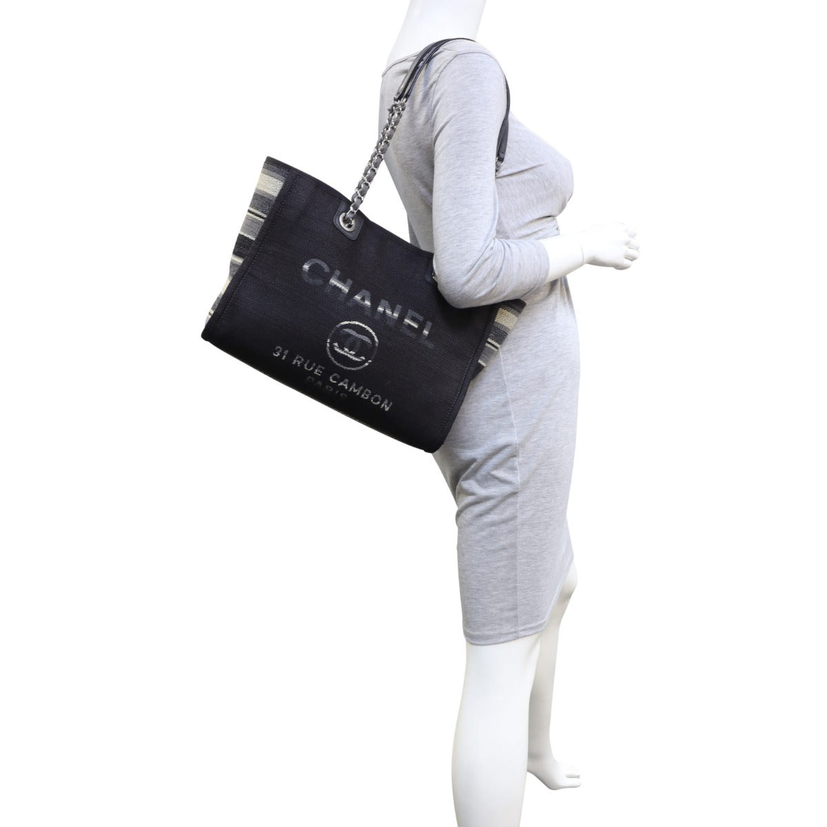 Chanel Deauville Small Tote | Black
