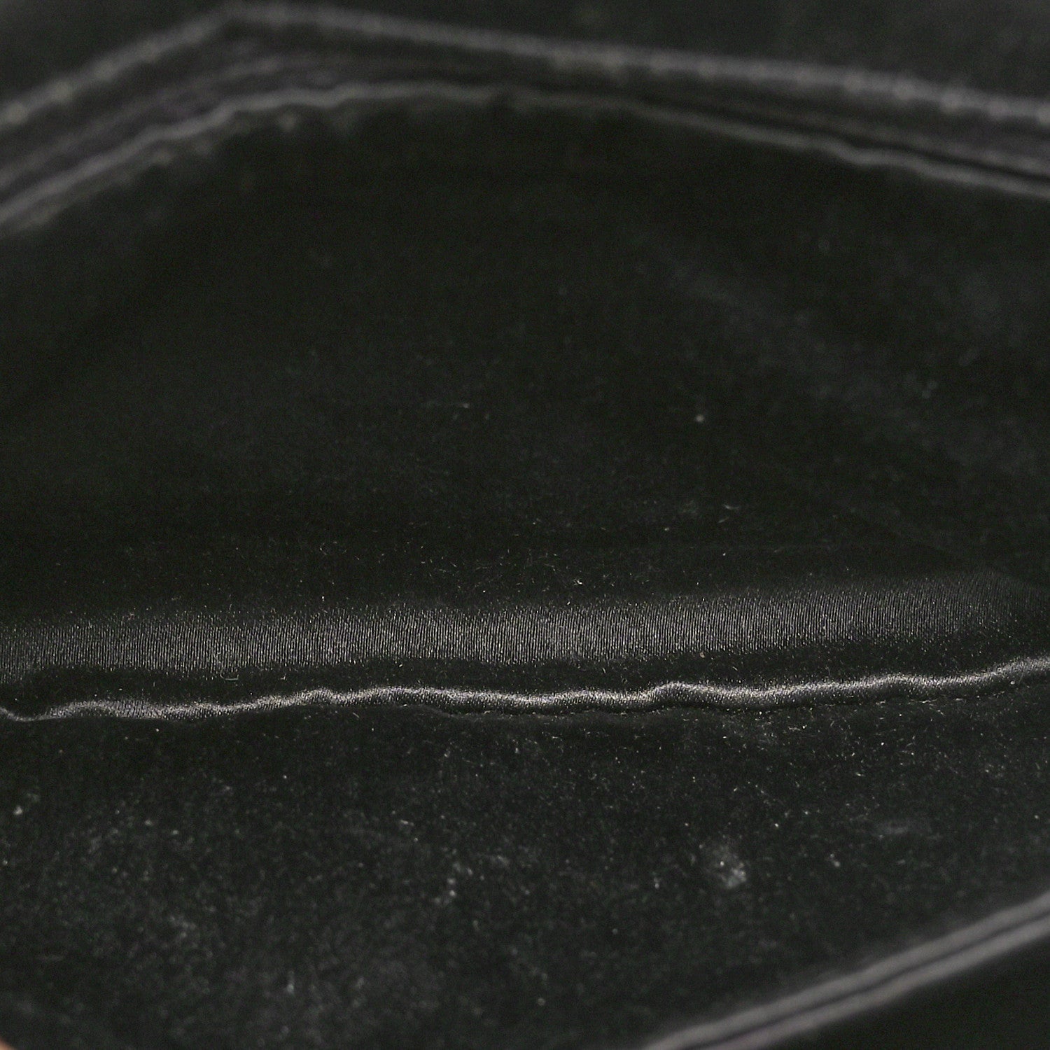 Satin Quilted Crystal CC Square Flap Grey
