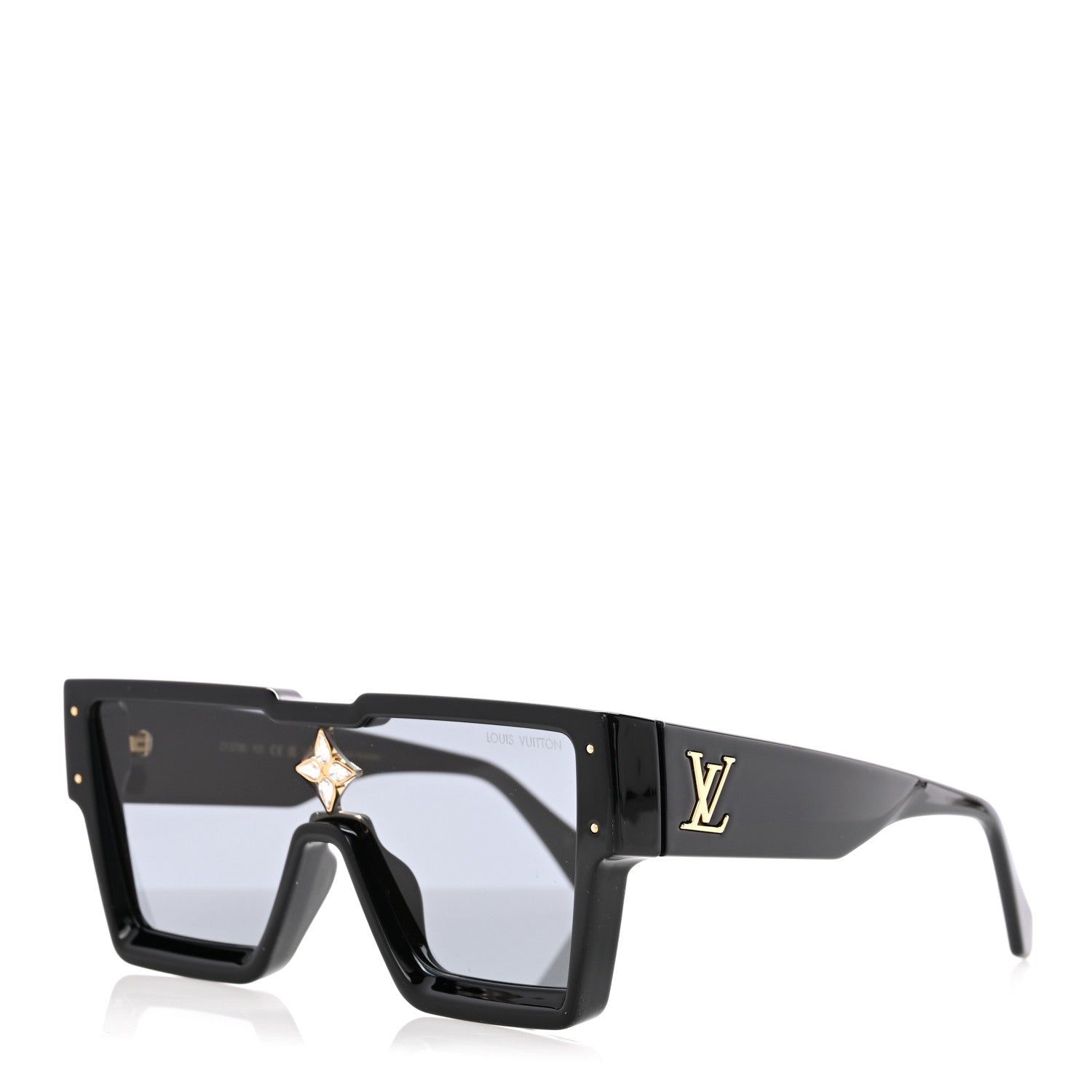 Acetate Swarovski Crystal Cyclone Sunglasses Z1578E Black