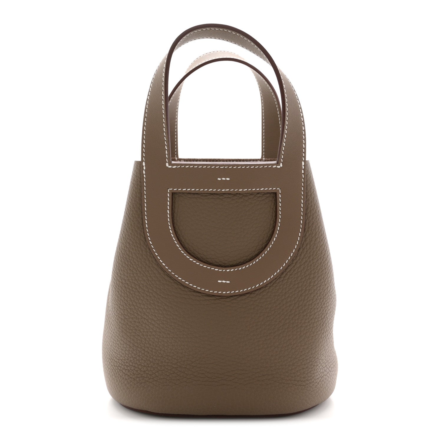 Taurillon Clemence Swift In-The-Loop 18 Bag Etoupe