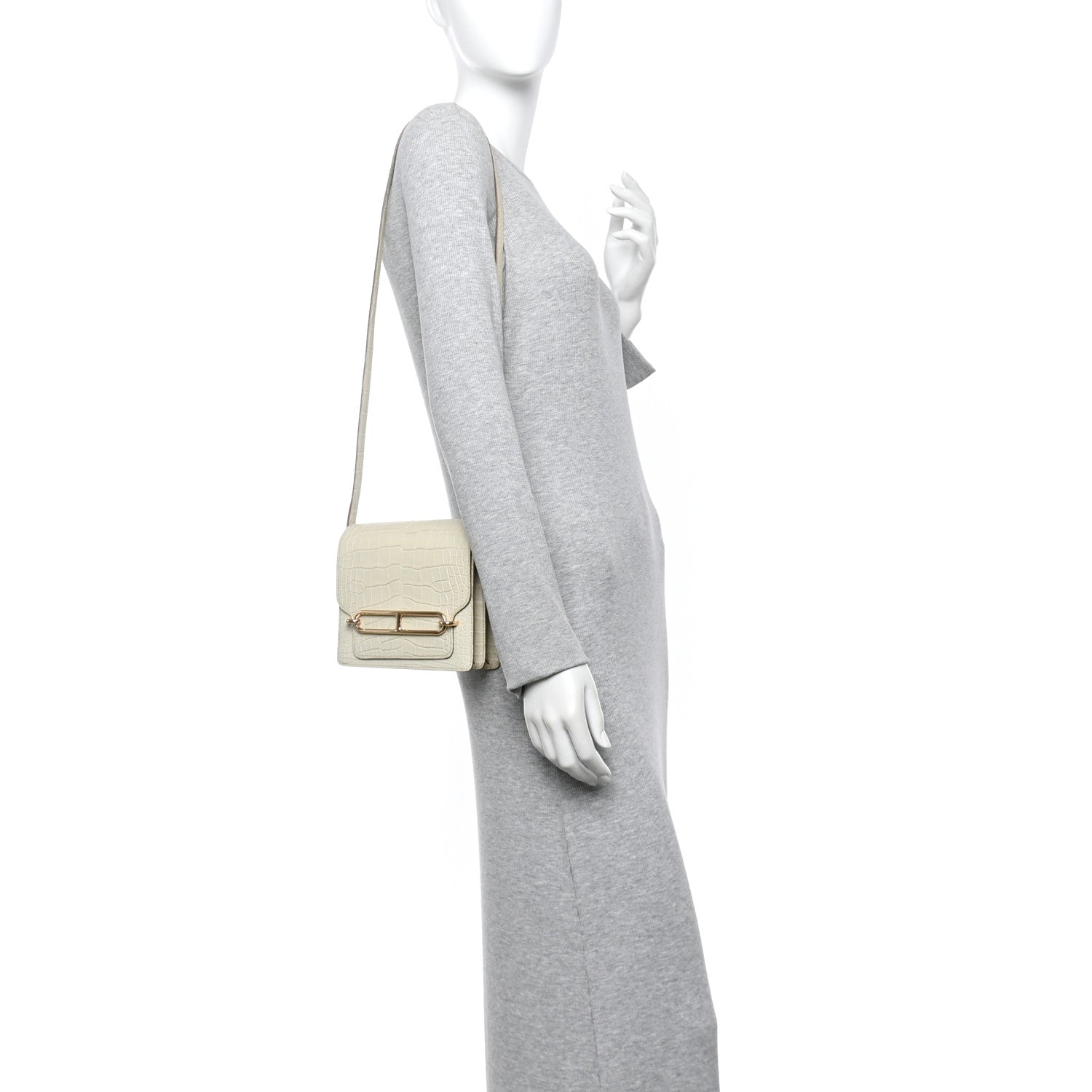Matte Alligator Mini Sac Roulis Beton