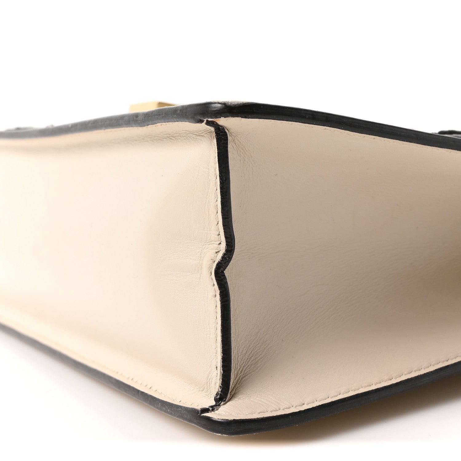 Calfskin Embroidered Small Sylvie Shoulder Bag White