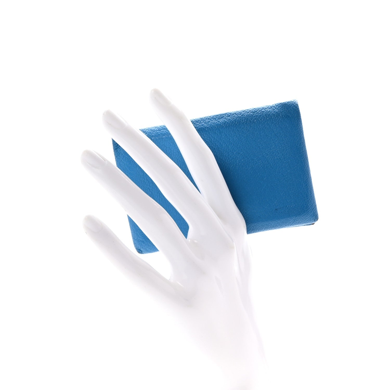 Chevre Mysore Verso Calvi Card Case Bleu Frida Cuivre