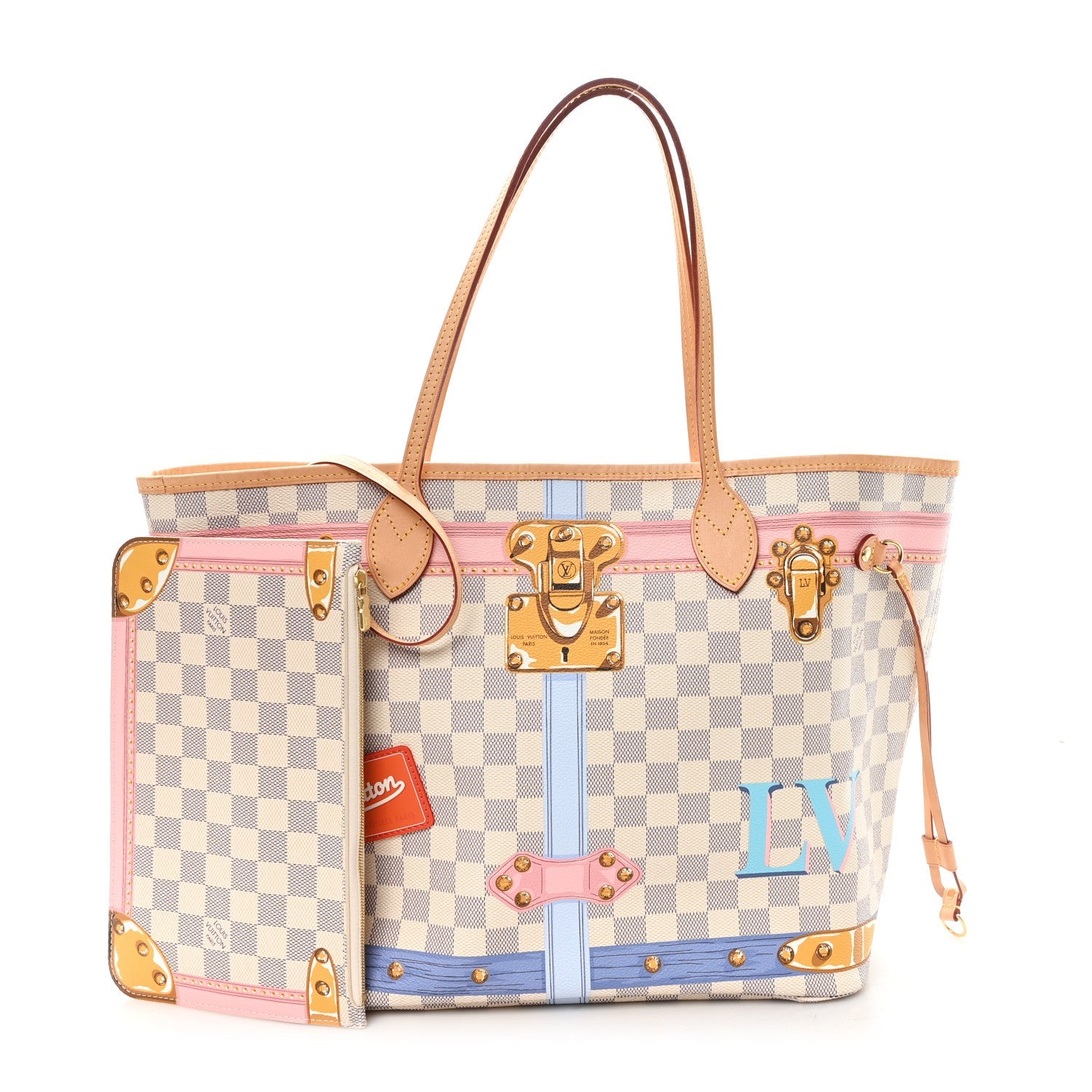 Damier Azur Summer Trunks Neo Neverfull MM