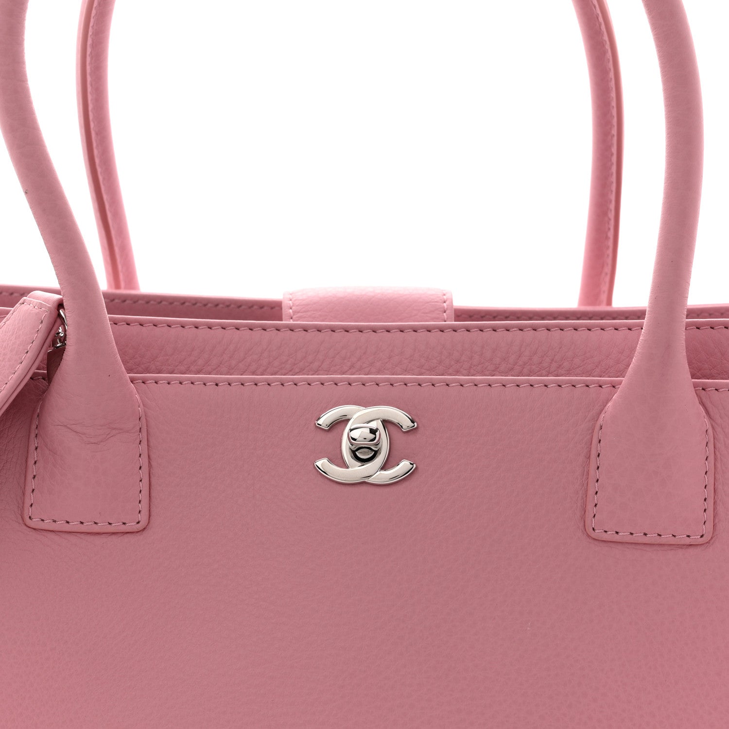 Calfskin Cerf Executive Shopper Pink