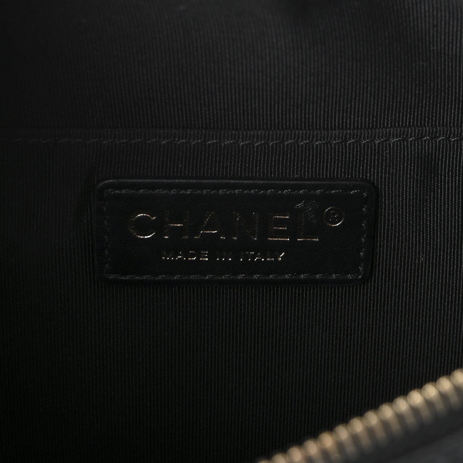 Lambskin Quilted Waist Bag Fanny Pack Black