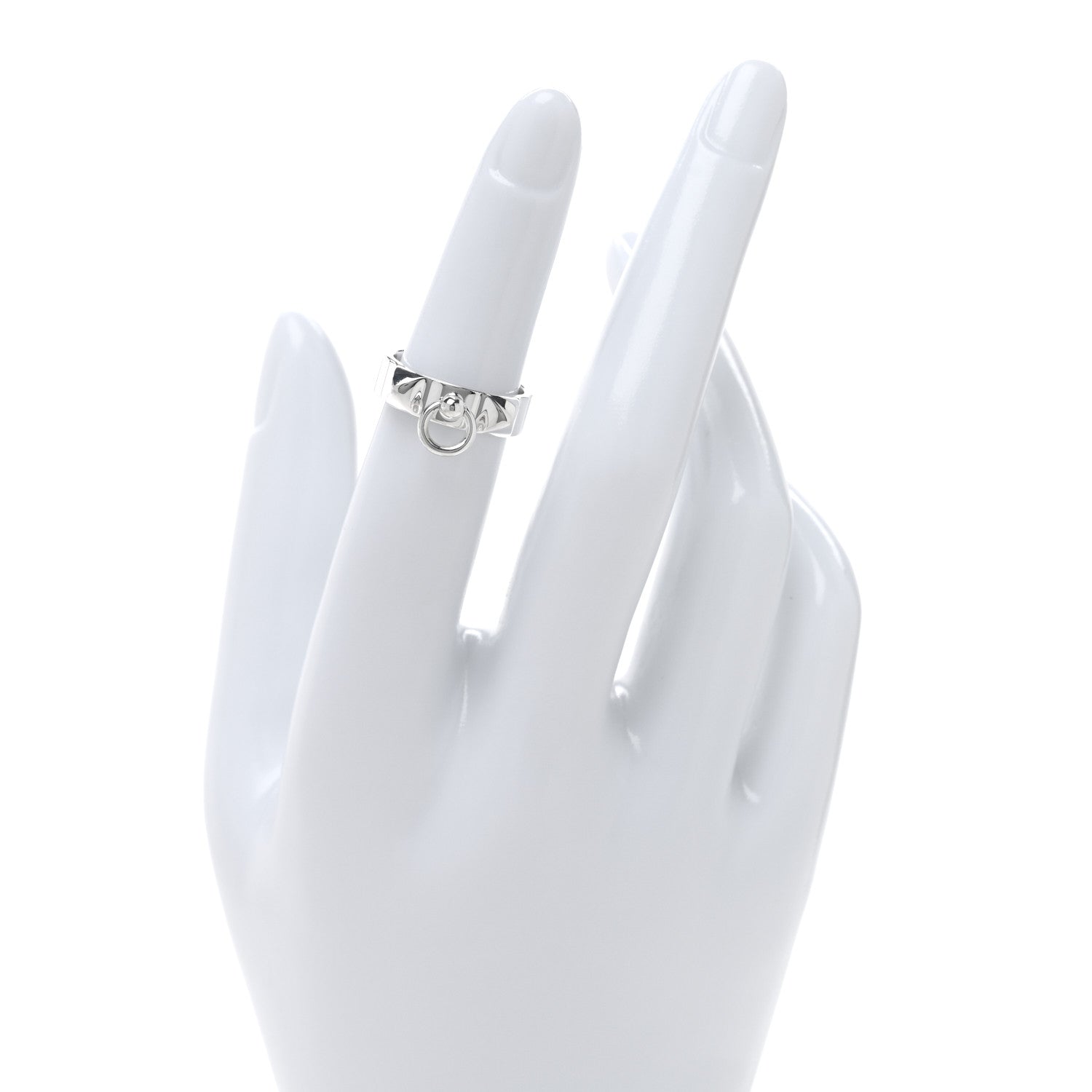 Sterling Silver PM Collier De Chien Ring 48 4.5