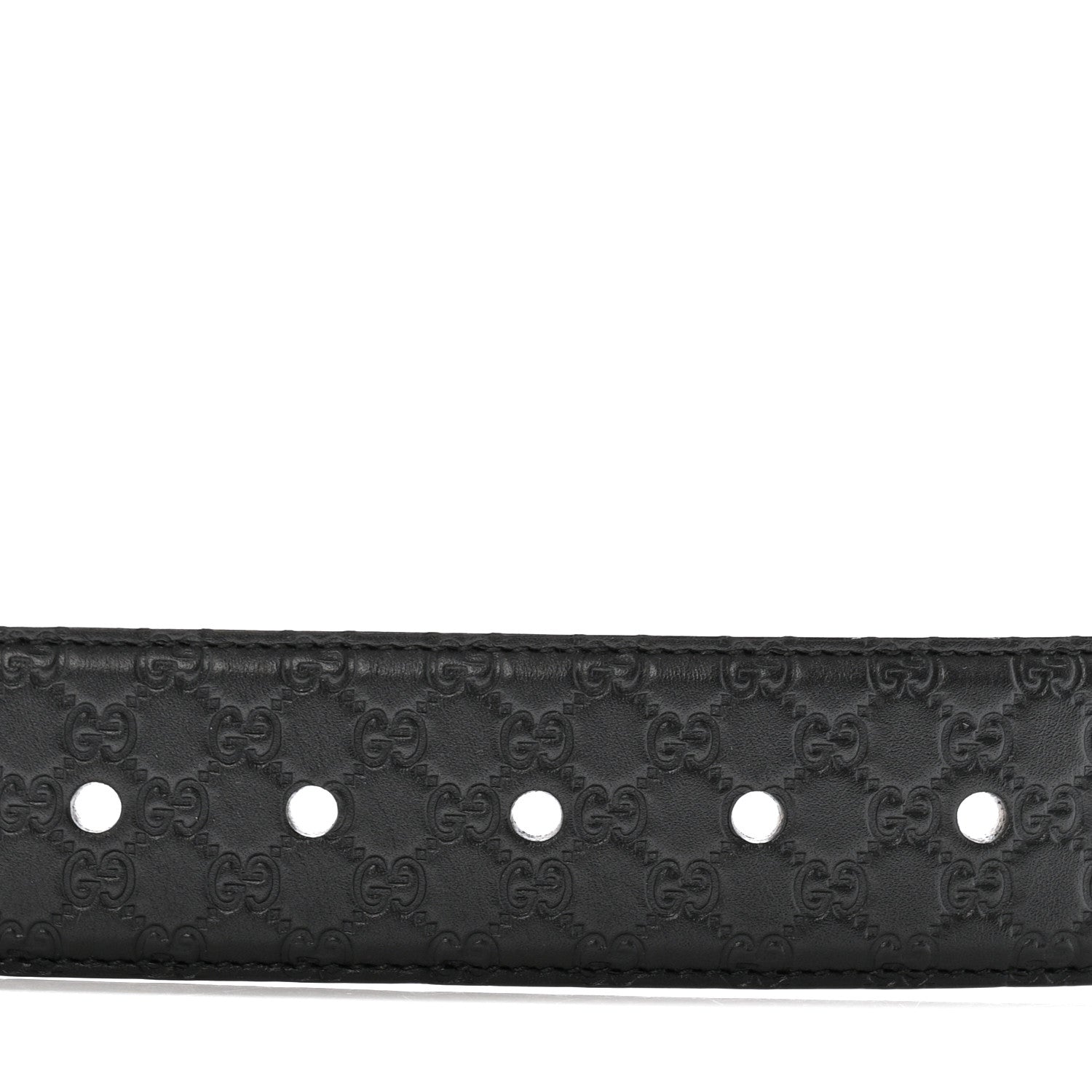 Soft Microguccissima Margaux Calfskin Belt 90 36 Black