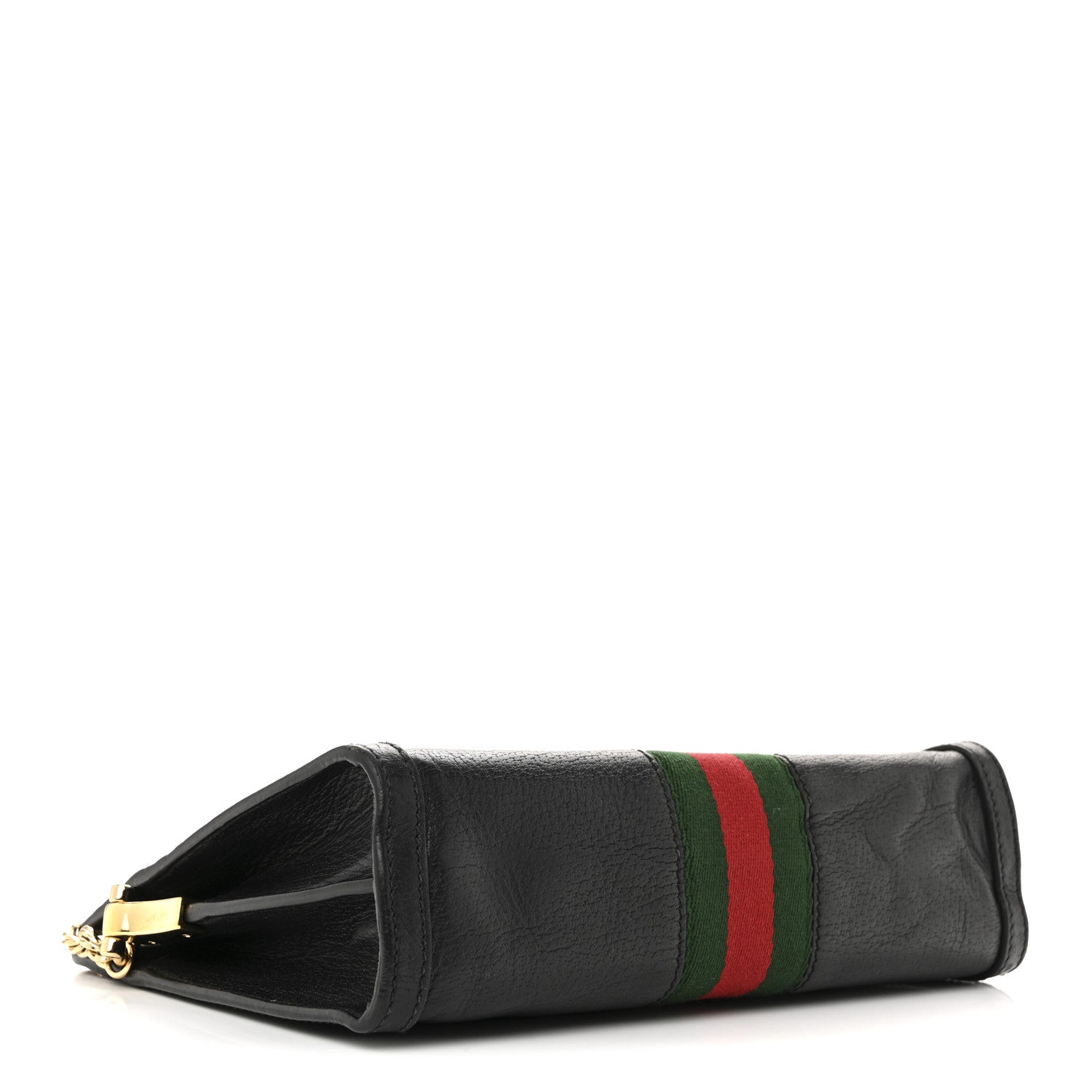 Calfskin GG Web Small Ophidia Chain Shoulder Bag Black