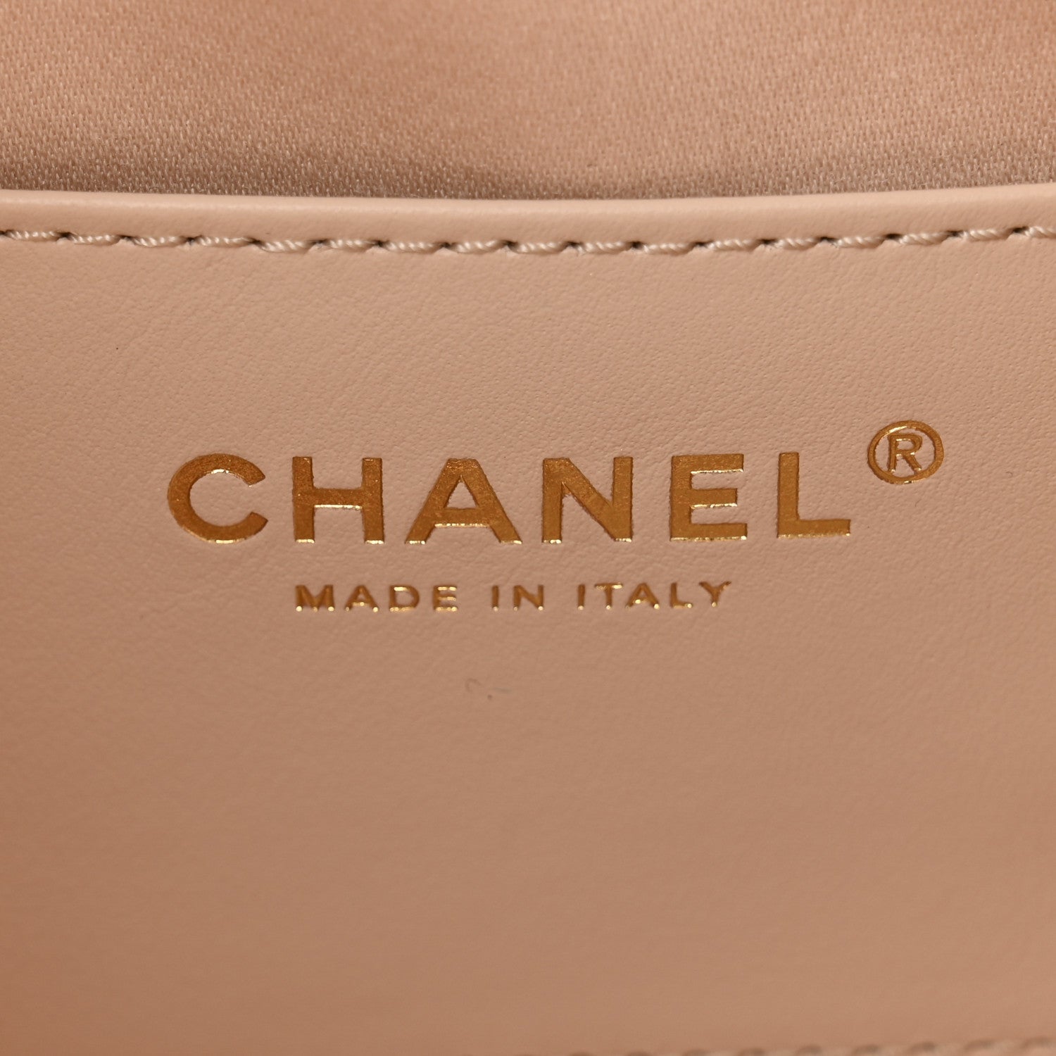 Metallic Caviar Quilted Mini Chanel 25 Handbag Copper