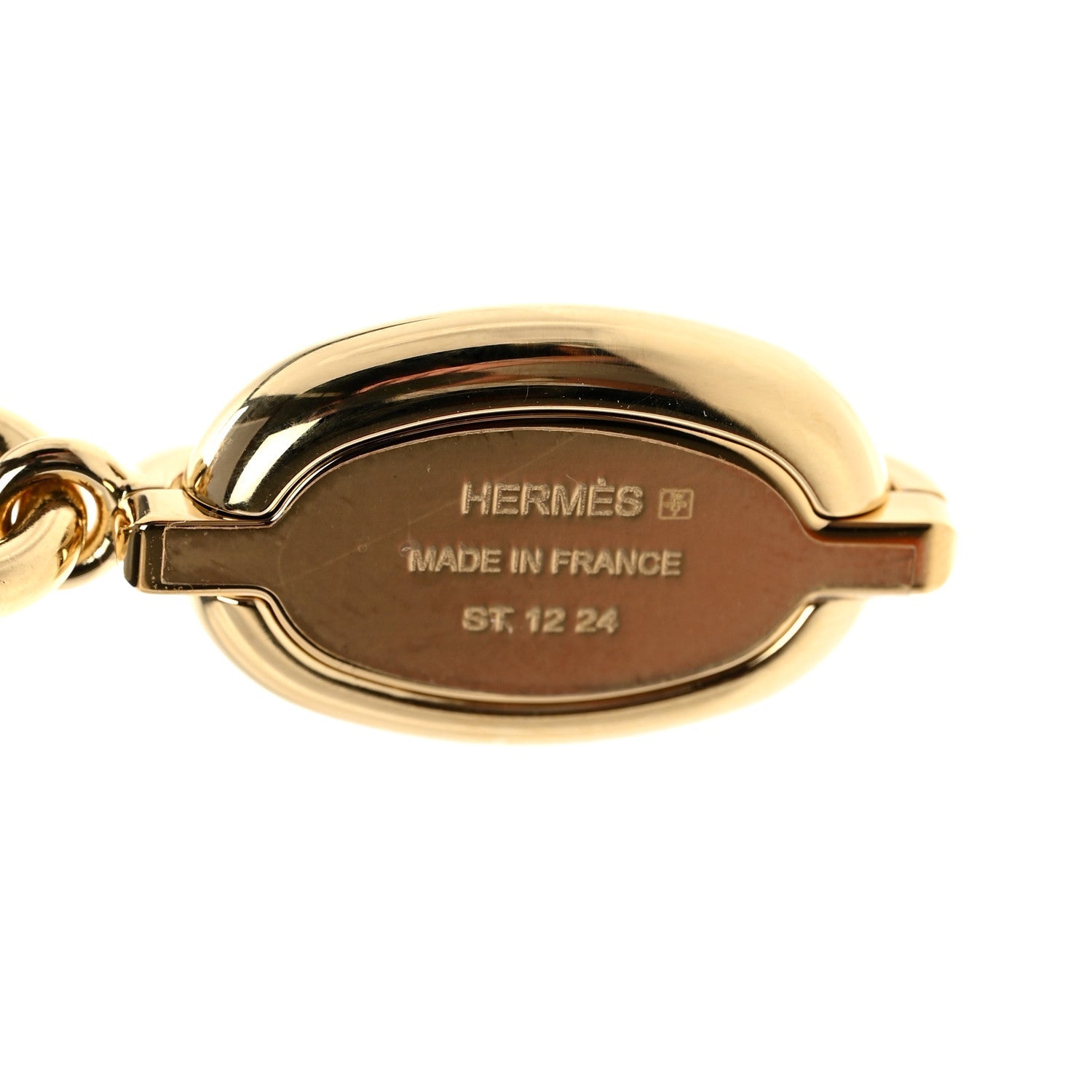 Metal Enamel Mini Maillon Pendant Necklace Rouge Vif