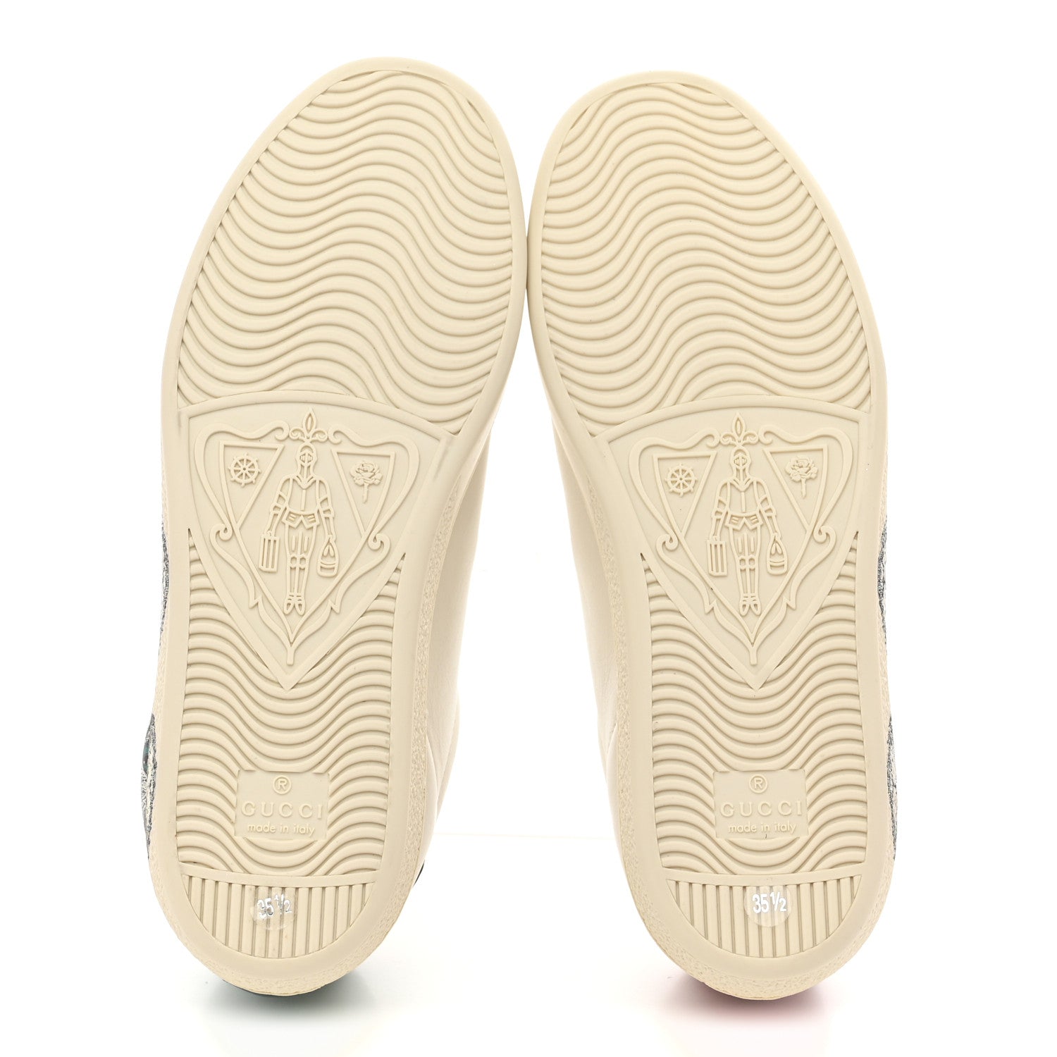 Calfskin Mystic Cat Print Womens Ace Sneakers 35.5 White