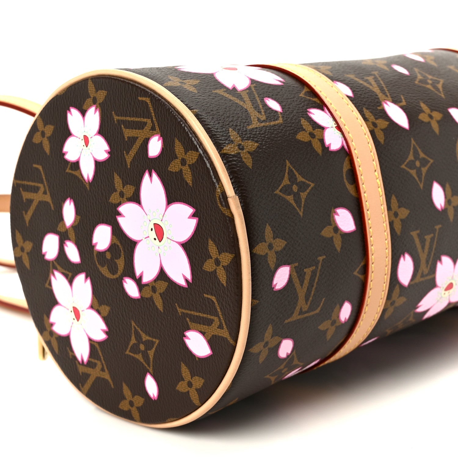 LV X TM Monogram Cherry Blossom Papillon Sakura Brown