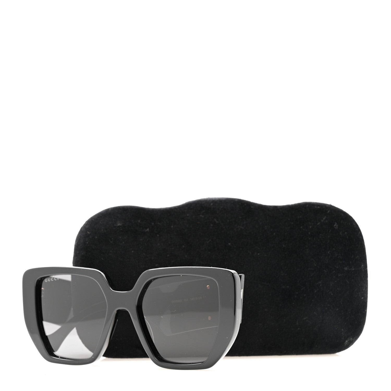 Acetate Square Frame Sunglasses GG0956S Black