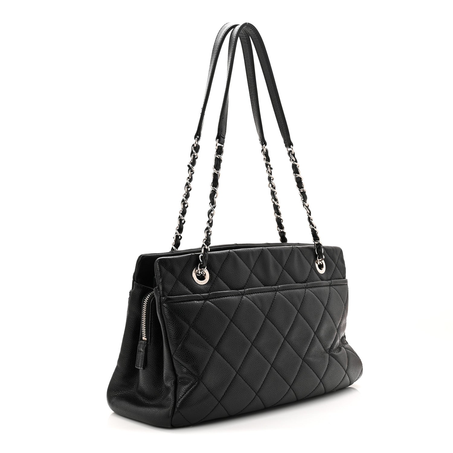 Caviar Quilted CC Timeless Soft Tote Black