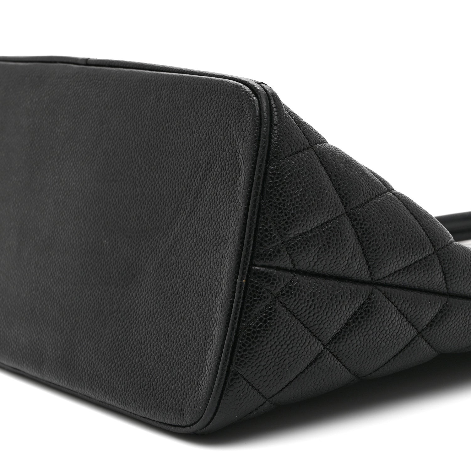Caviar Quilted Medallion Tote Black
